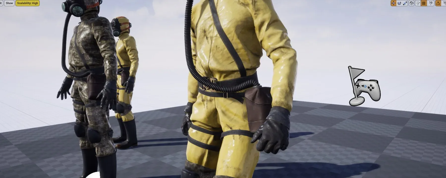 Hazmat Suit Soldier (Rigged)