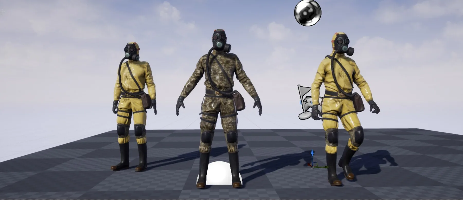 Hazmat Suit Soldier (Rigged)