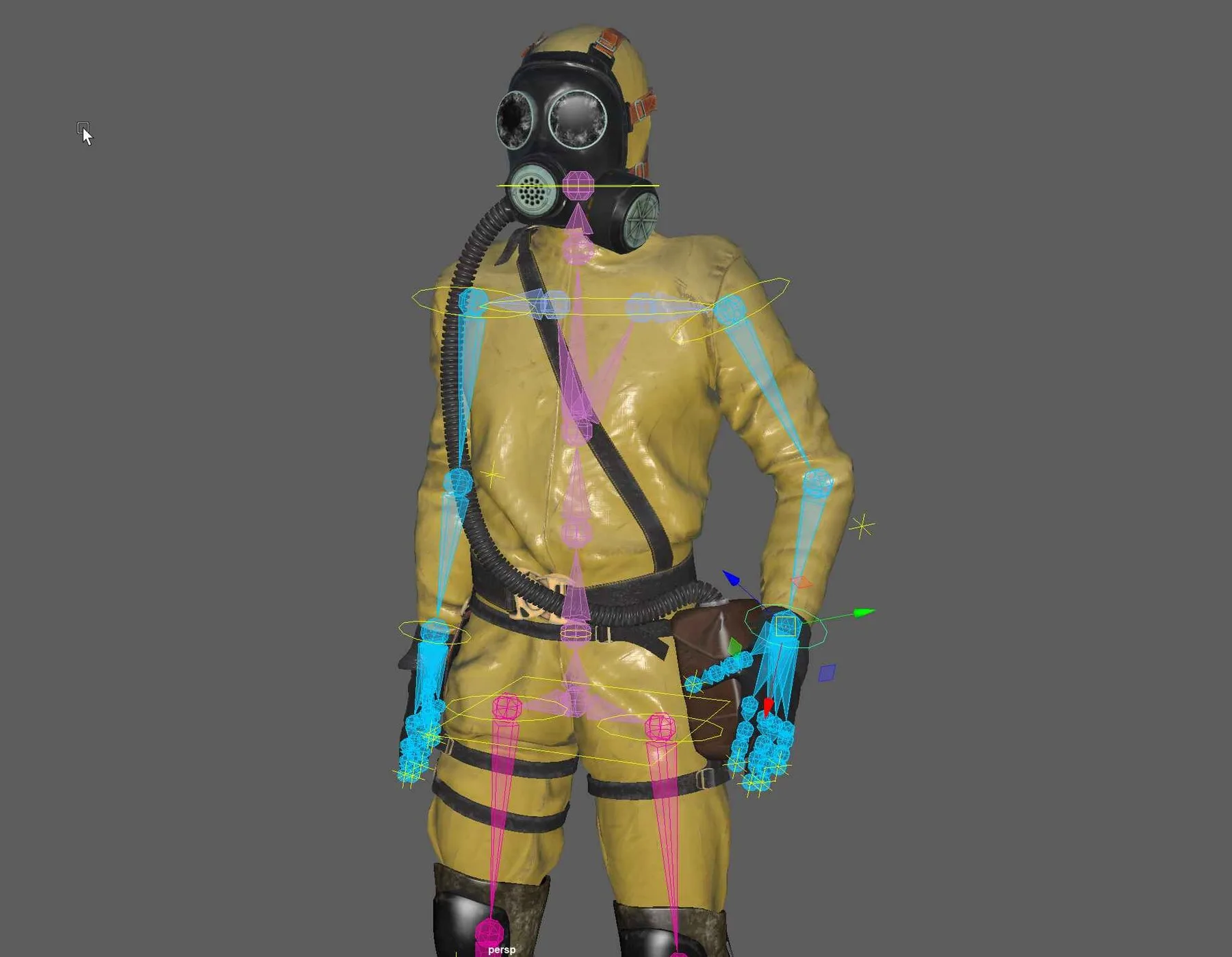 Hazmat Suit Soldier (Rigged)