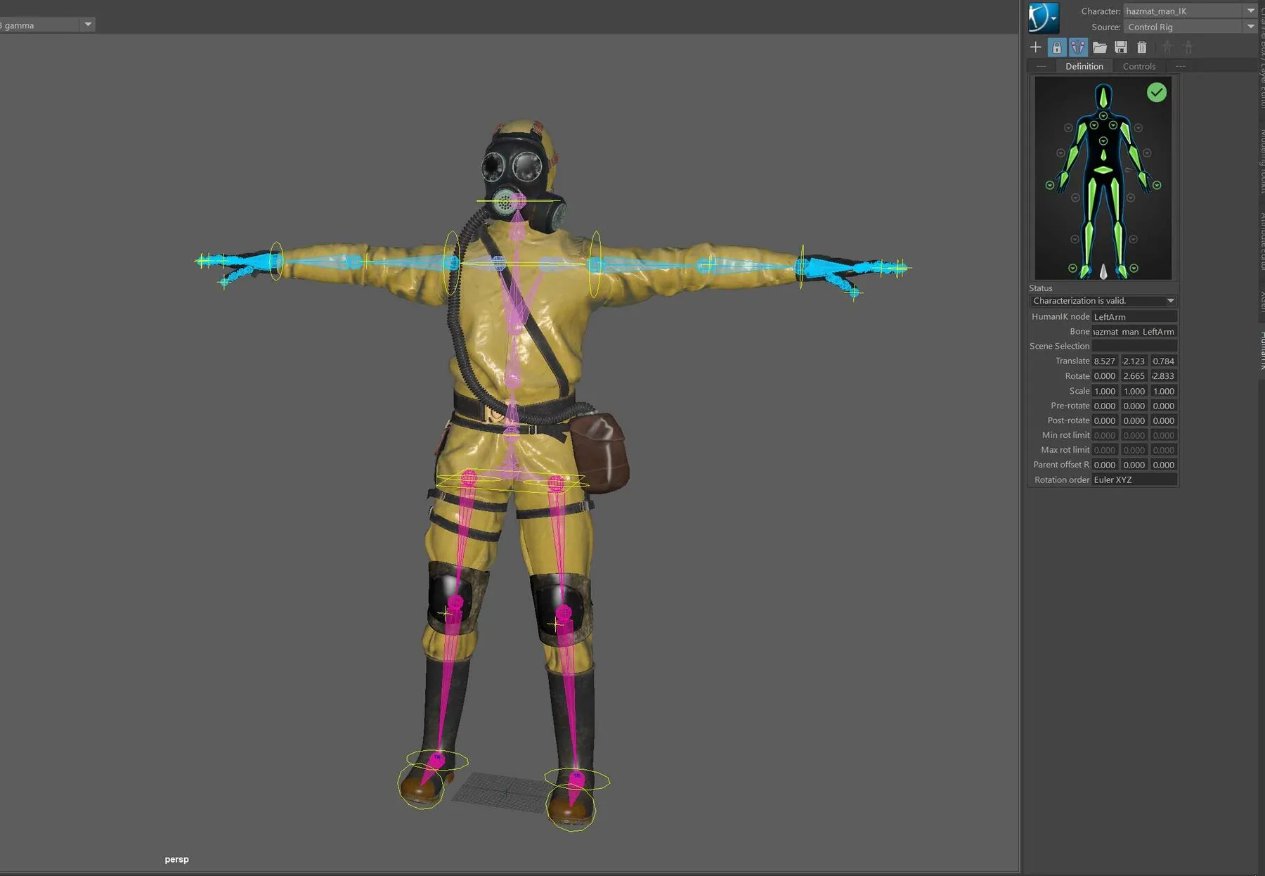 Hazmat Suit Soldier (Rigged)