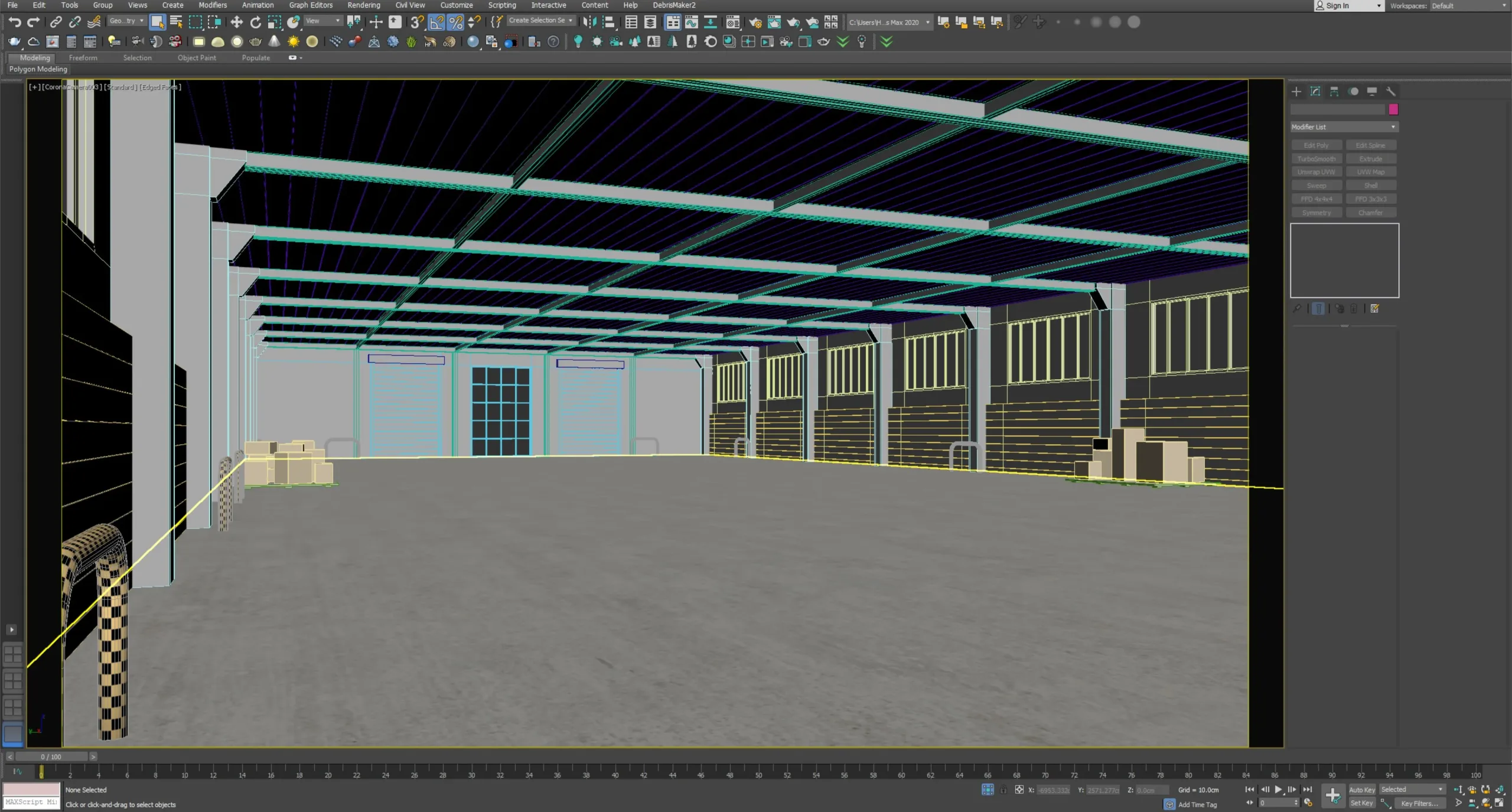 low poly warehouse 04