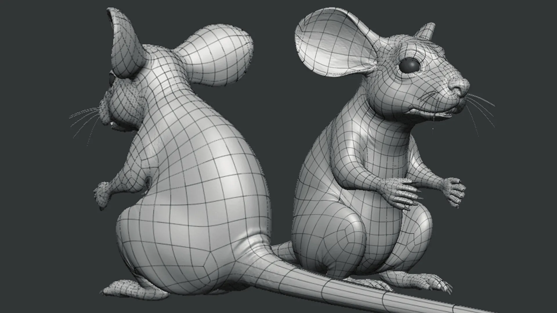 Mouse - Topology + UV Map