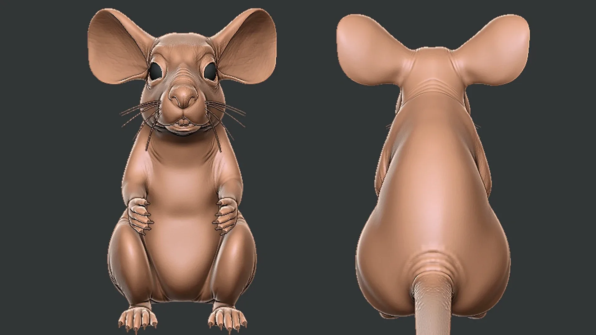 Mouse - Topology + UV Map
