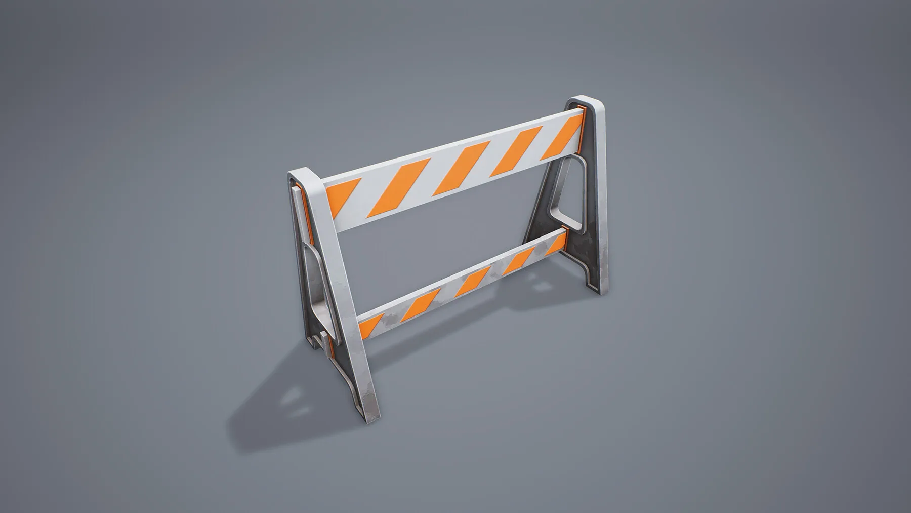 Stylized Traffic Barricade 02