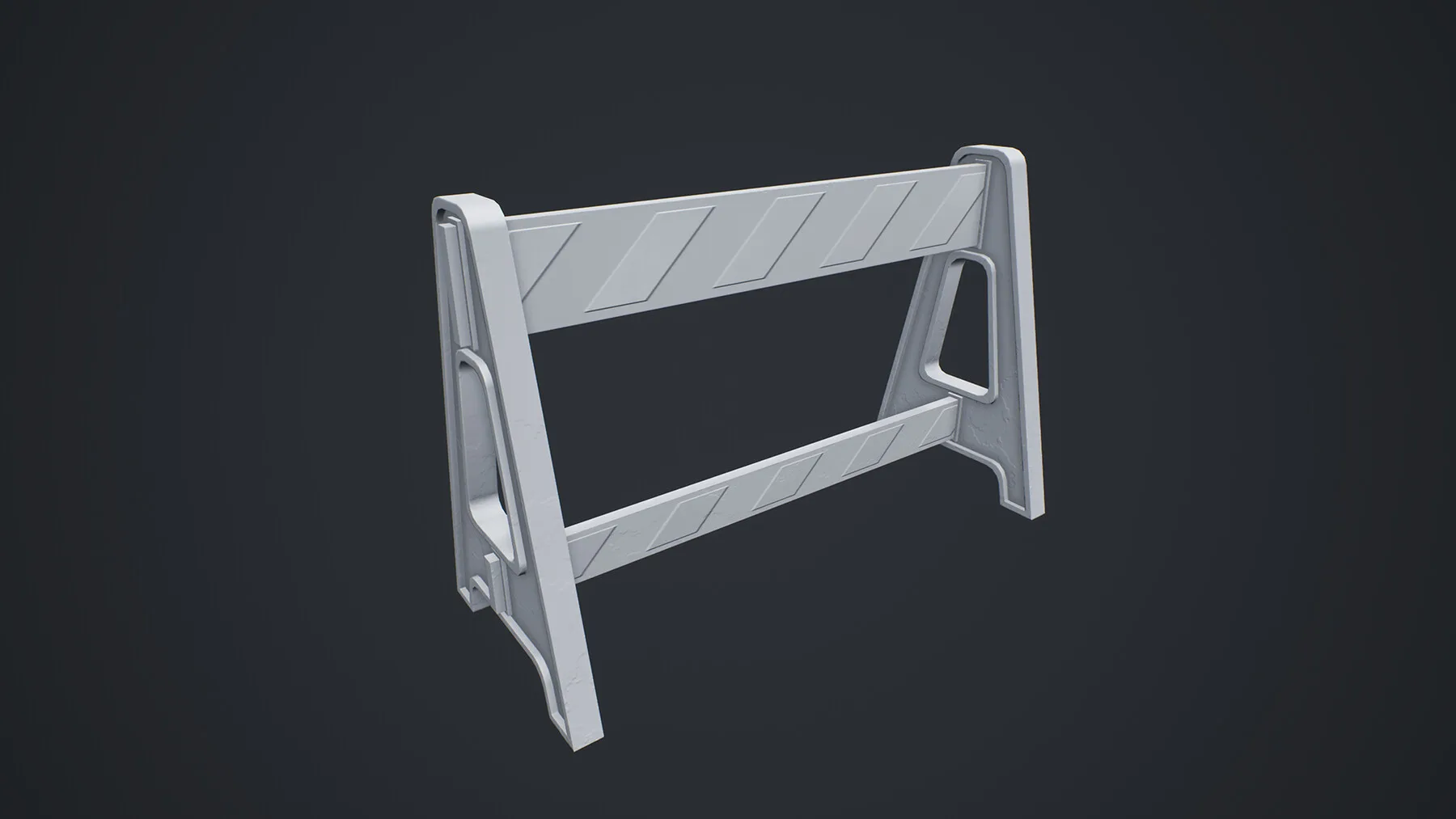 Stylized Traffic Barricade 02