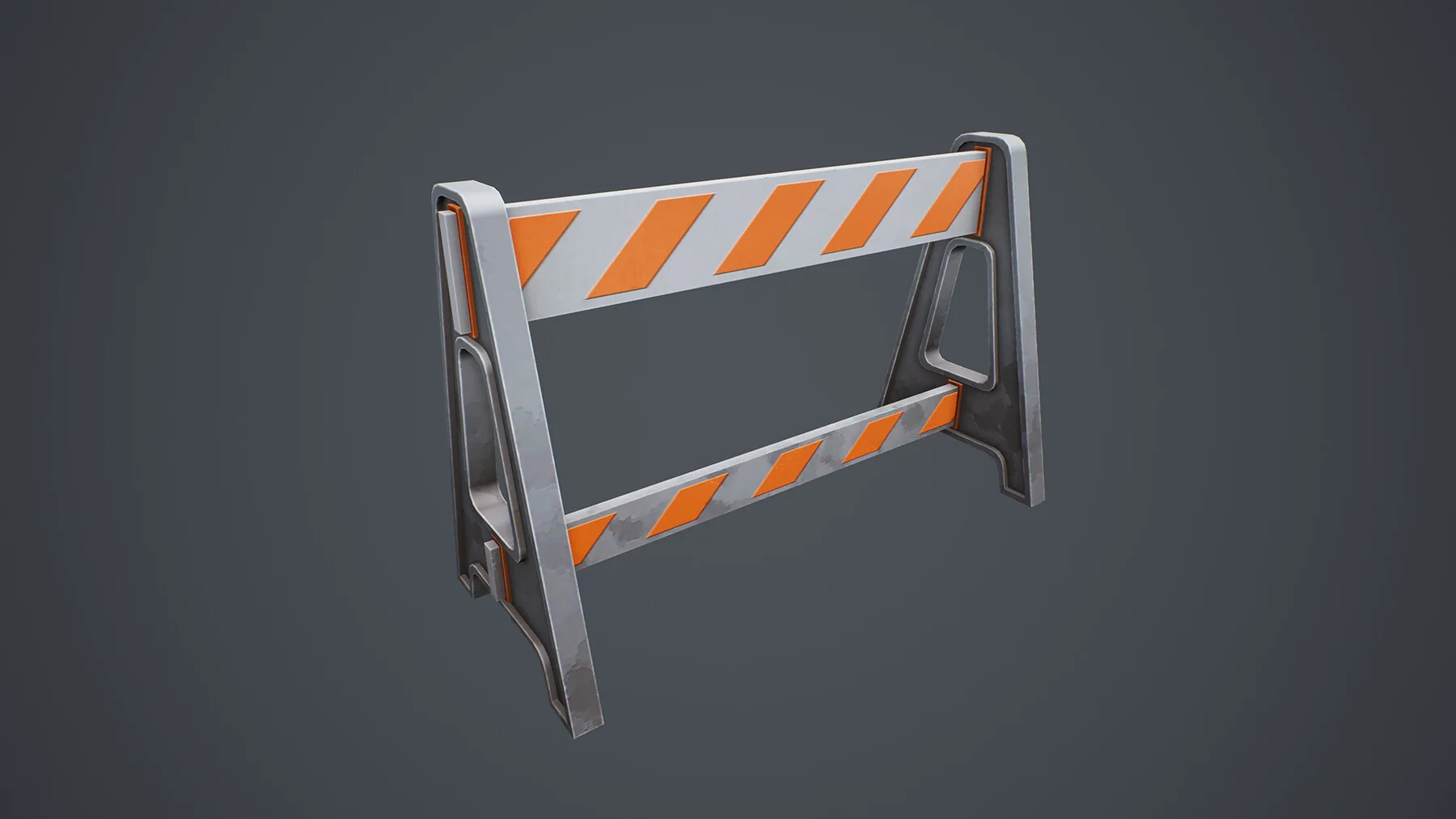 Stylized Traffic Barricade 02