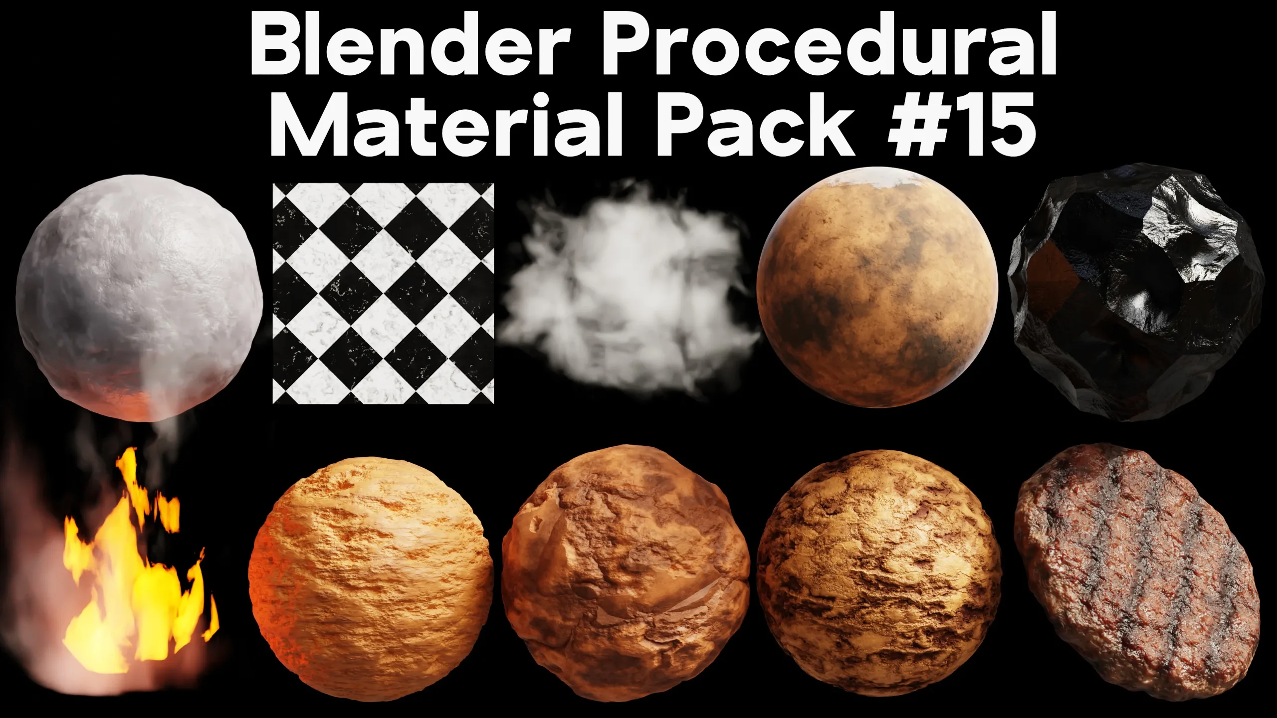 Blender Procedural Material Pack #15