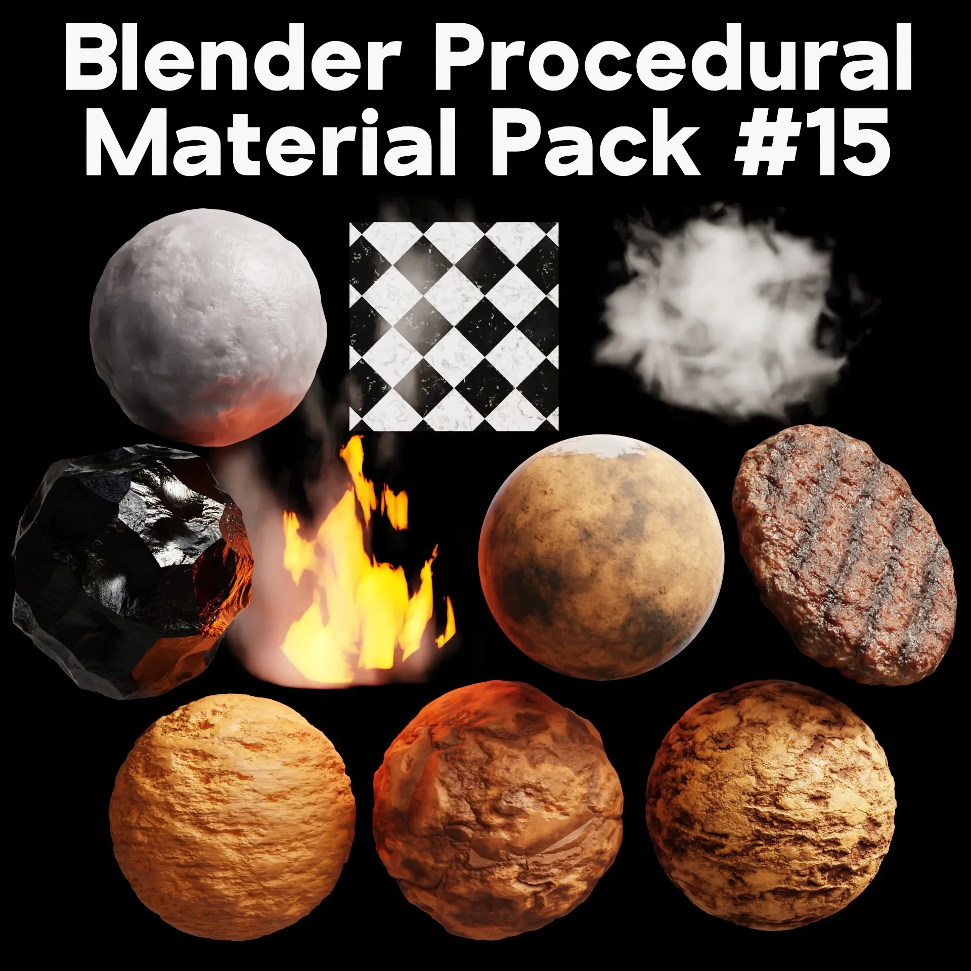 Blender Procedural Material Pack #15