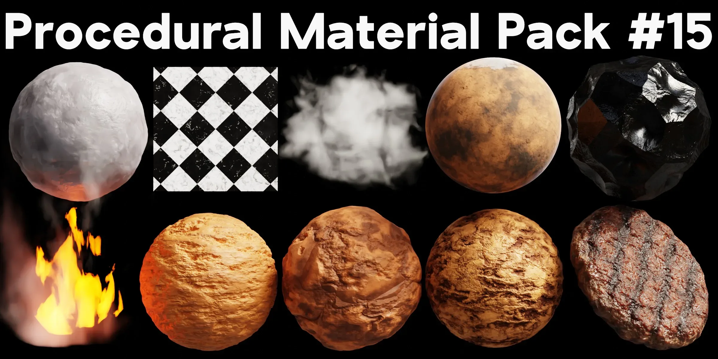 Blender Procedural Material Pack #15