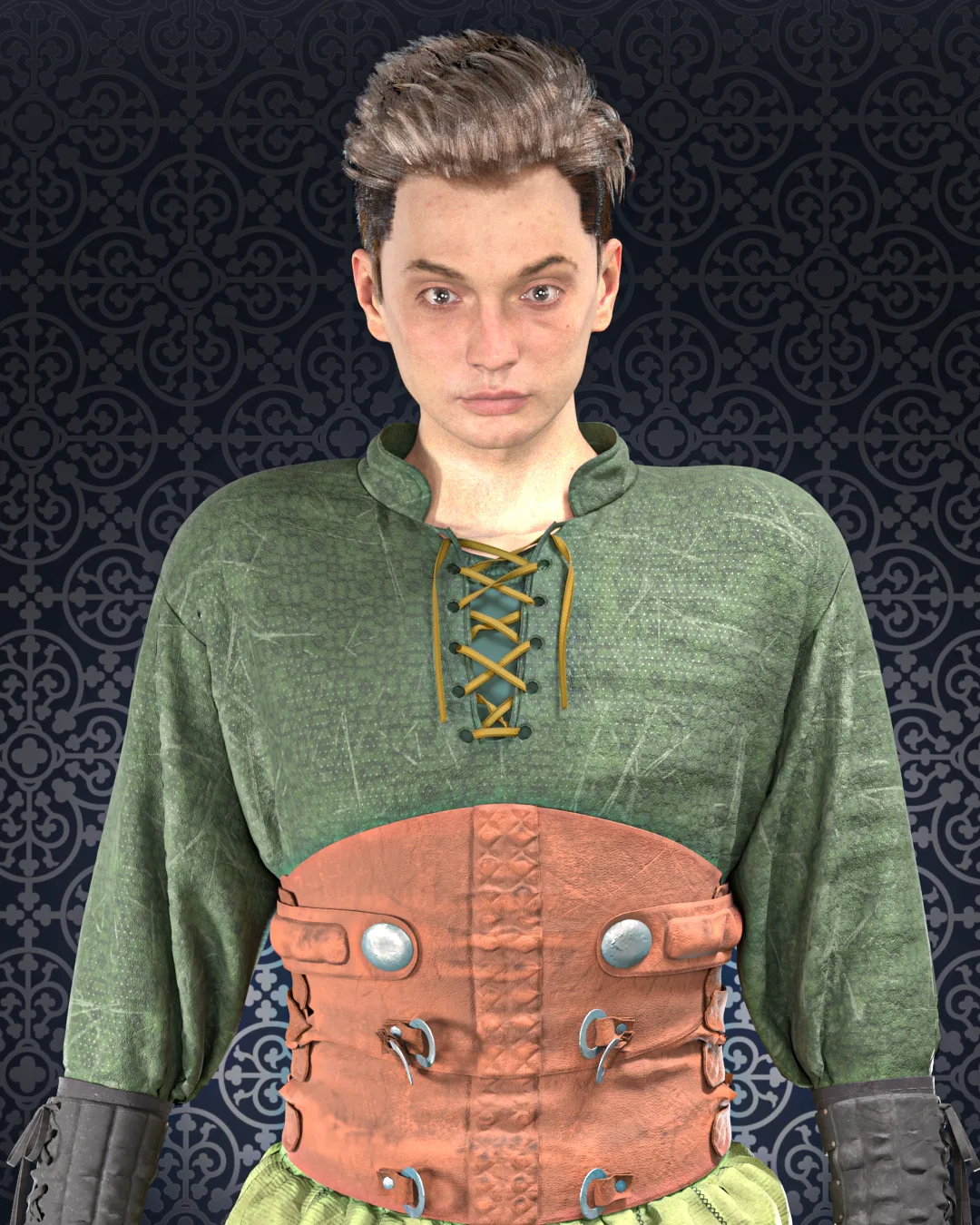 Medieval No.1 (Marvelous Designer & Clo3d & FBX & OBJ & Texture)