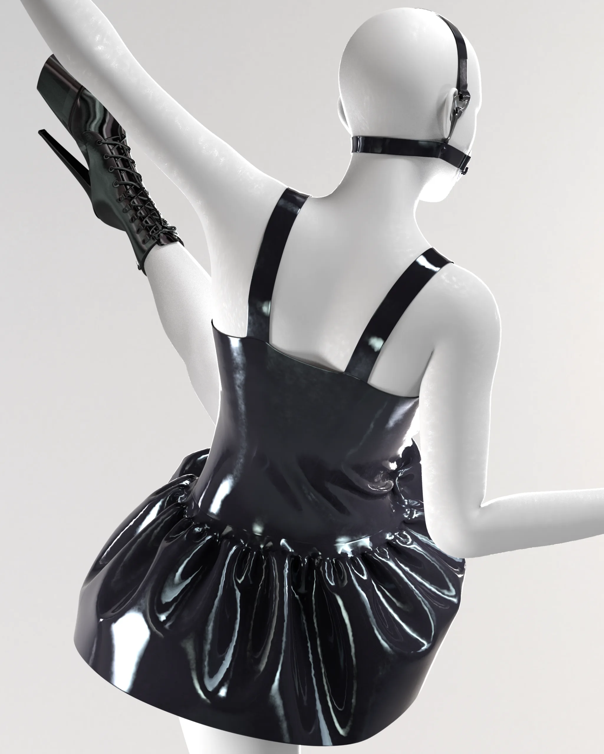 10 Realistic latex costumes (Marvelous Designer + Clo3d + OBJ + FBX + Texture)