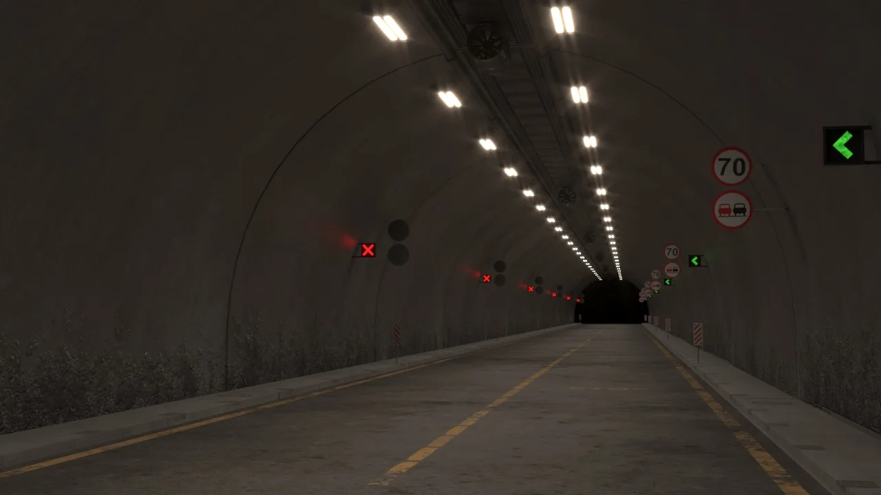 Impressive Highway Tunnel