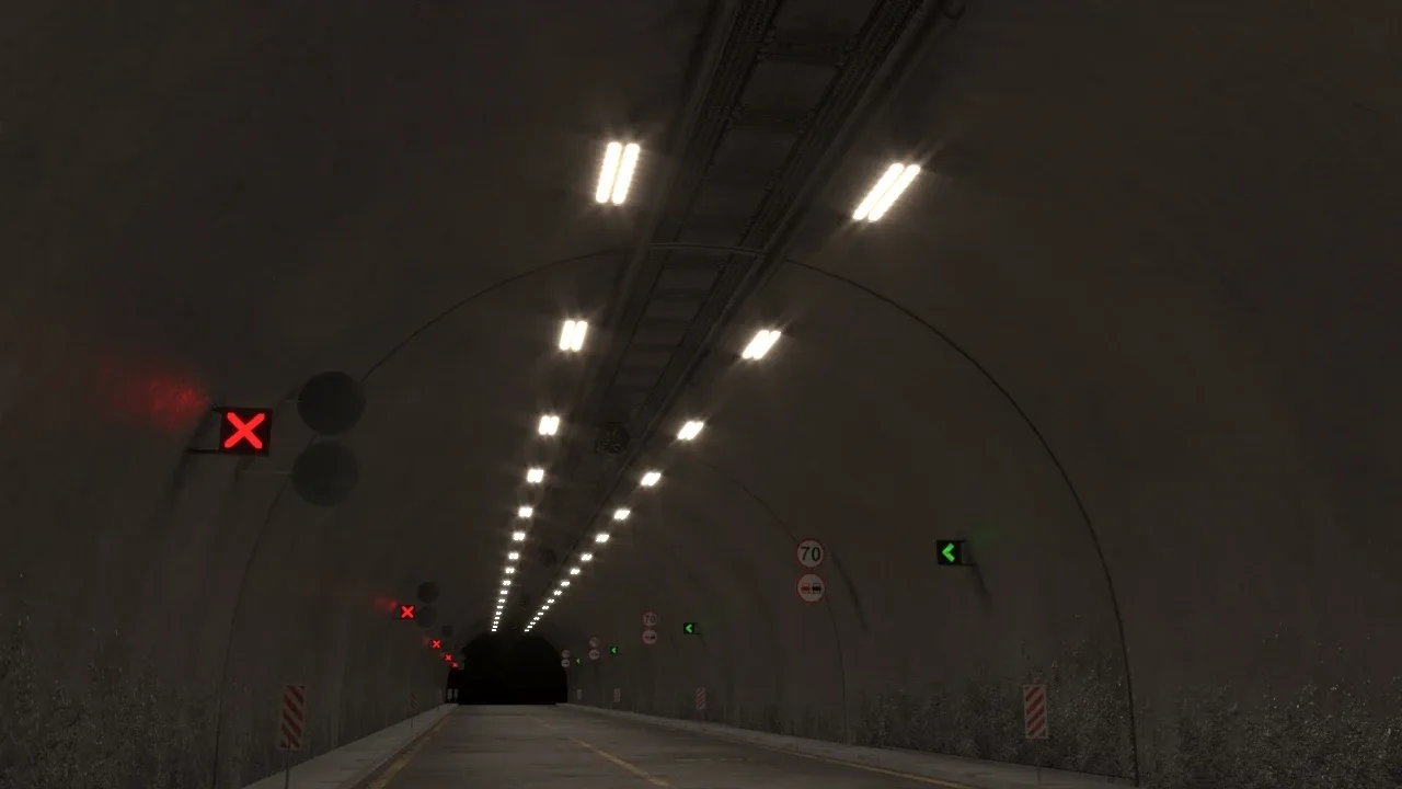 Impressive Highway Tunnel