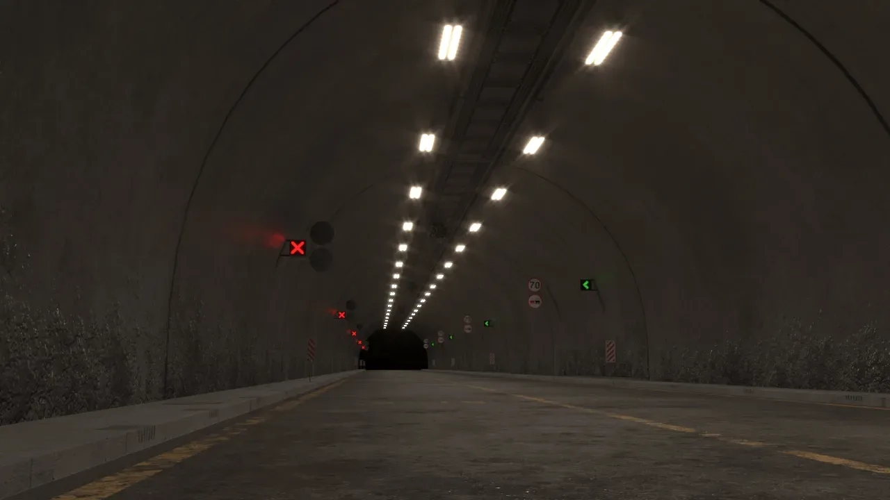 Impressive Highway Tunnel