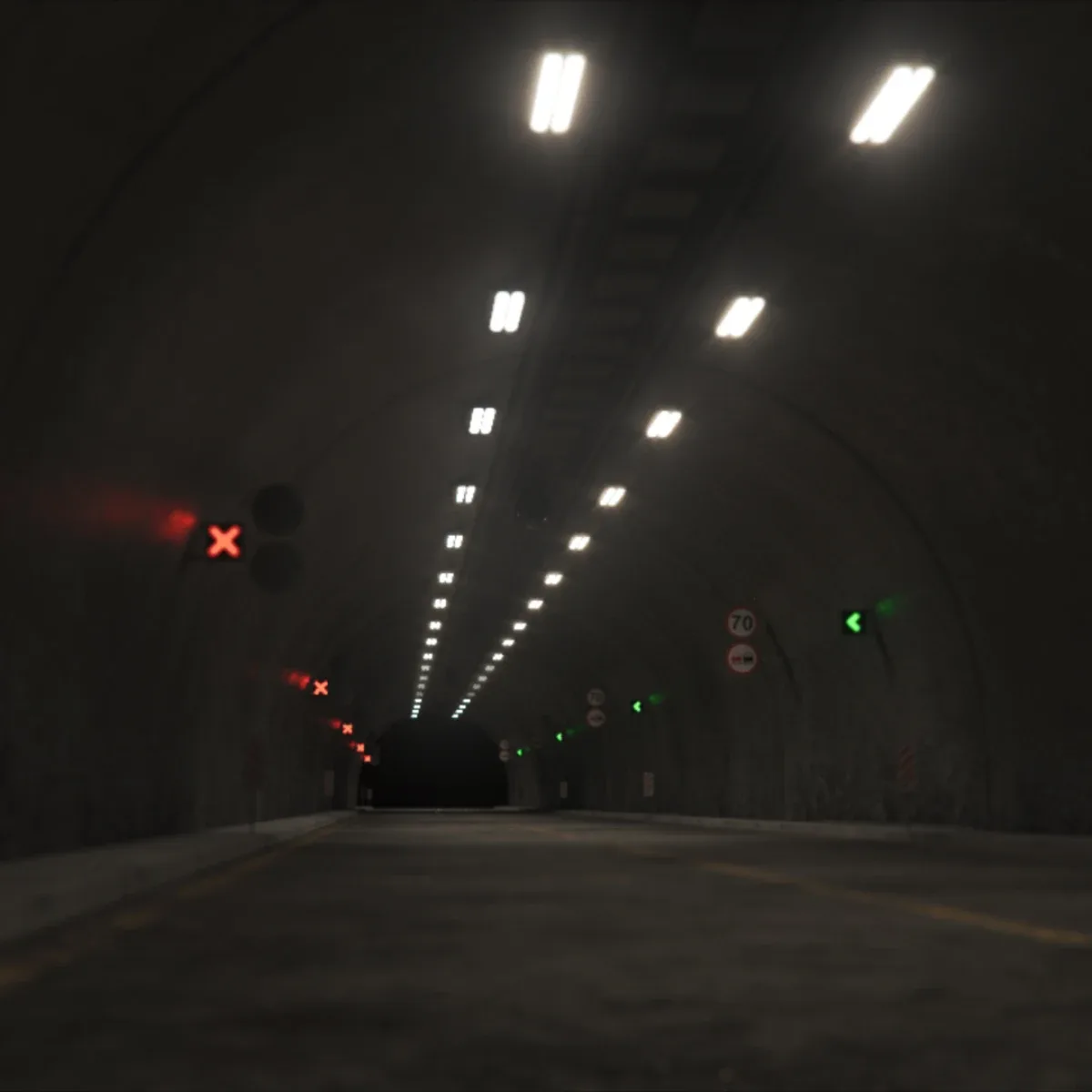 Impressive Highway Tunnel