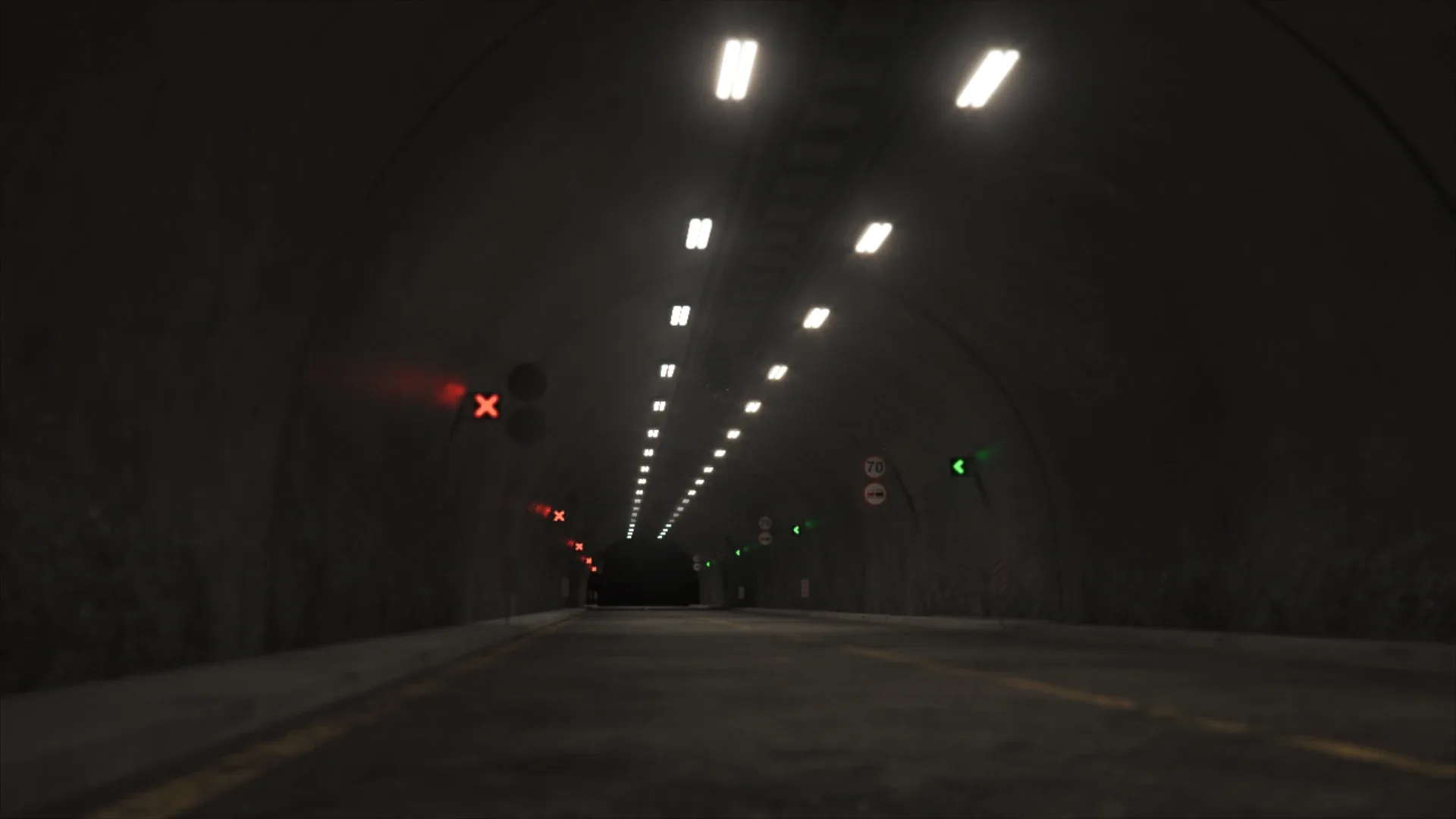Impressive Highway Tunnel