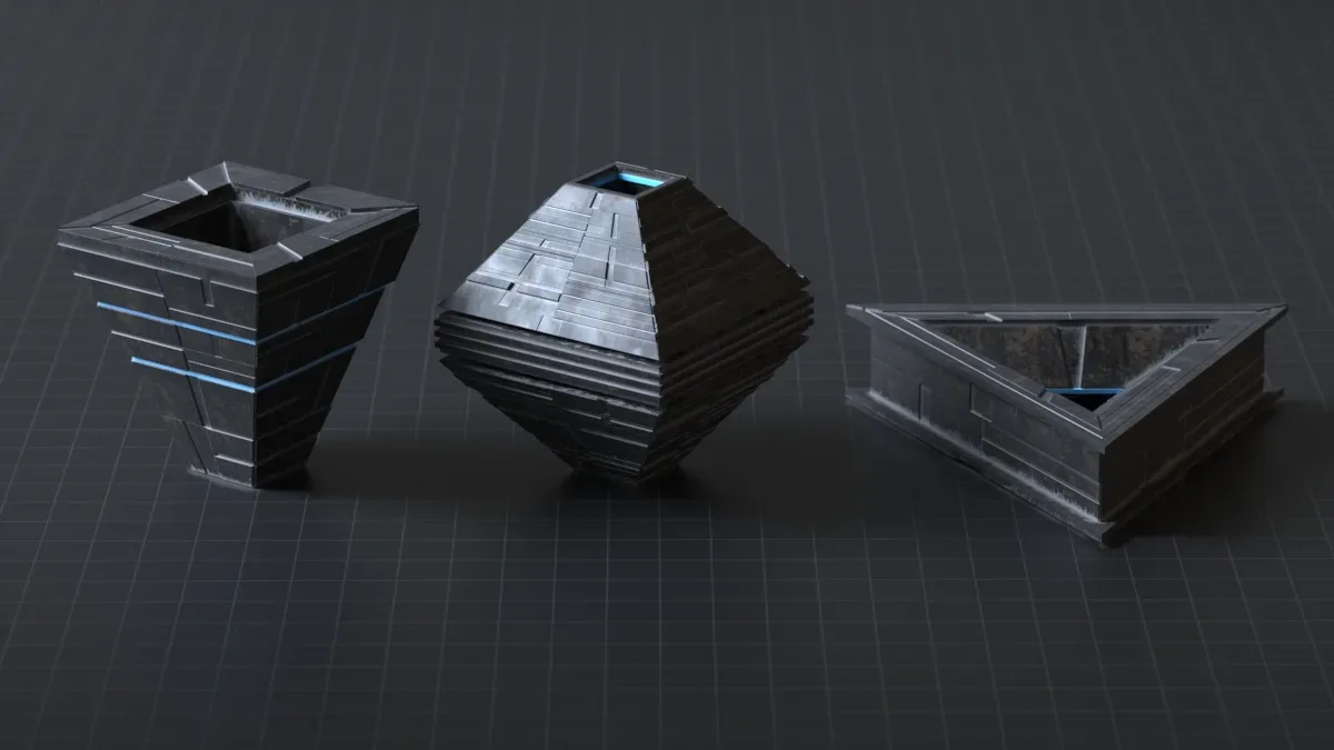 Sci-fi Pack Base Mesh Low-poly 3D model