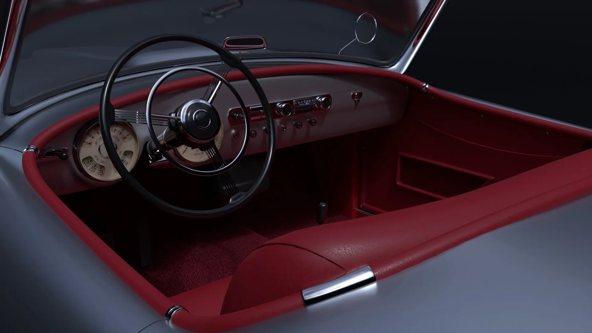 Blender Vintage Car Creation FlippedNormals