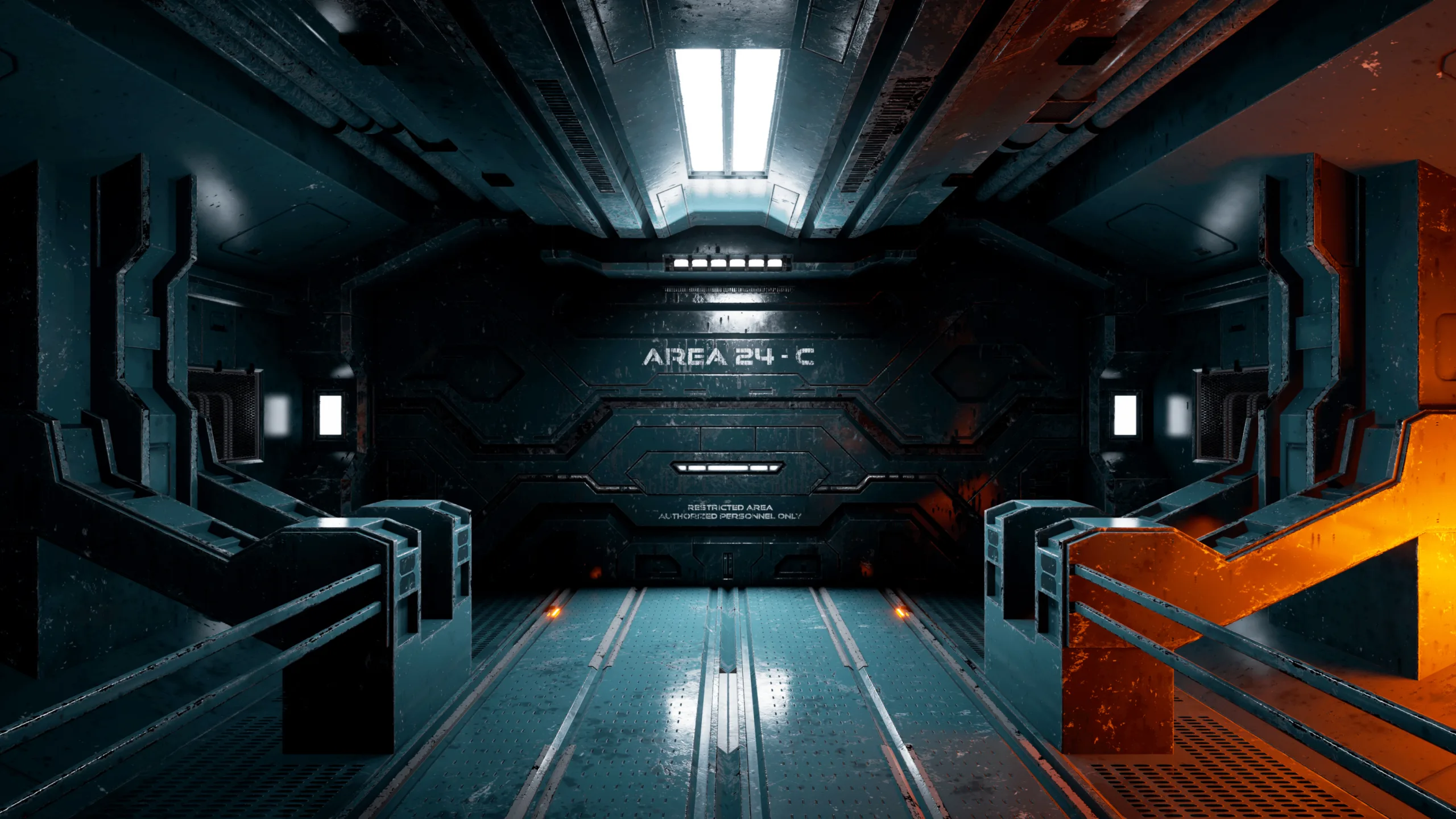 Modular Sci-fi Corridor Kitbash (3ds Max and UE5)