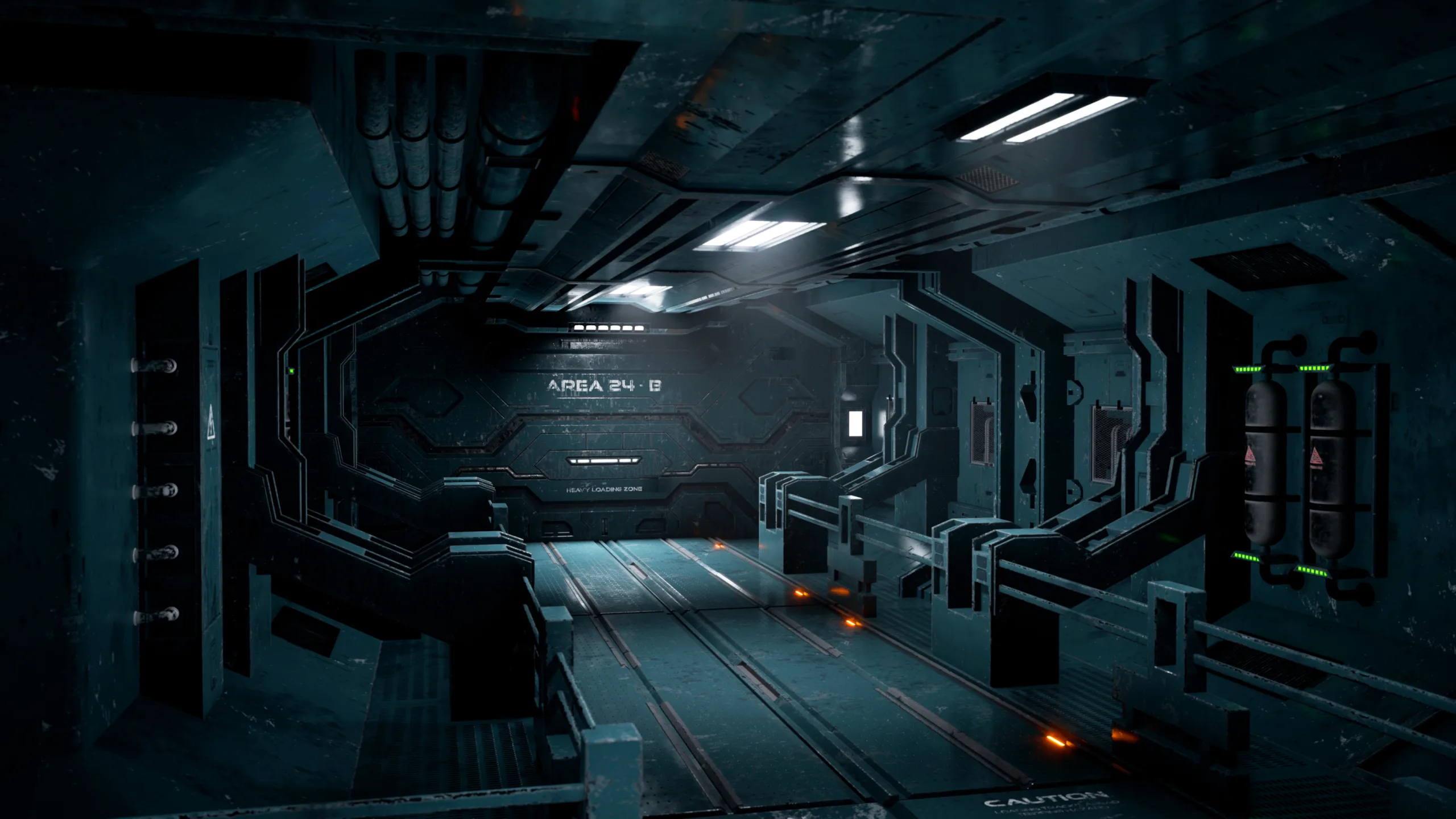 Modular Sci-fi Corridor Kitbash (3ds Max and UE5)