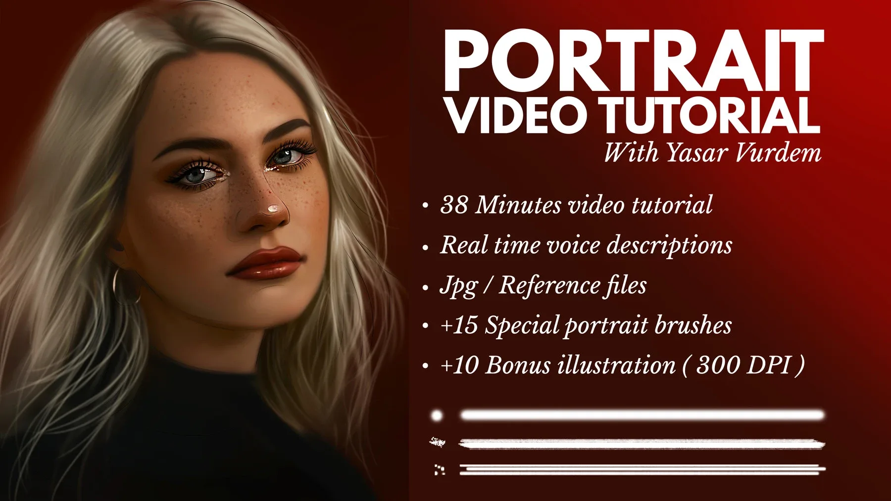 Portrait Painting in Photoshop Video Tutorial