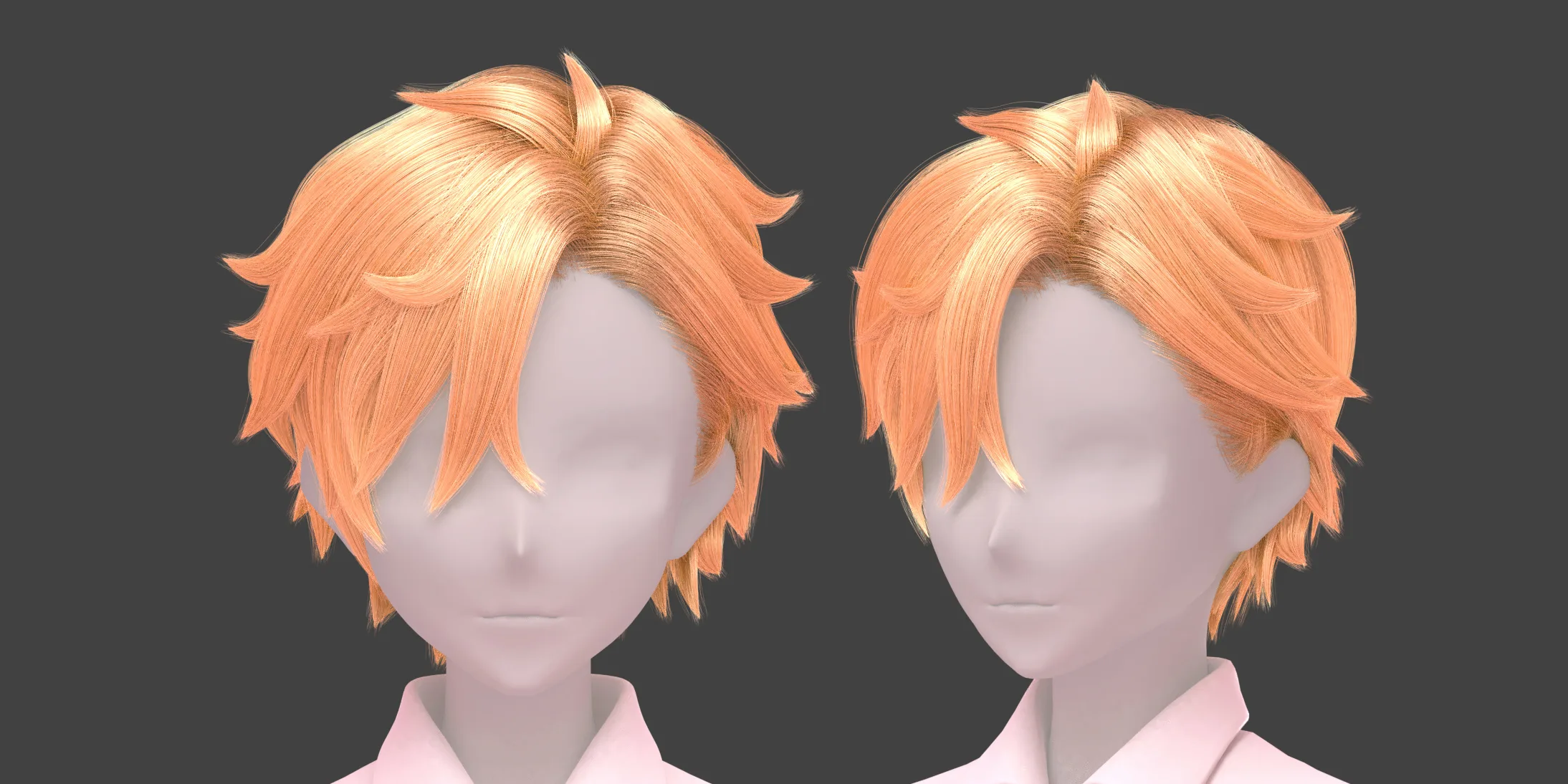 Anime Boy Hairstyles Pack (.Blend Files)