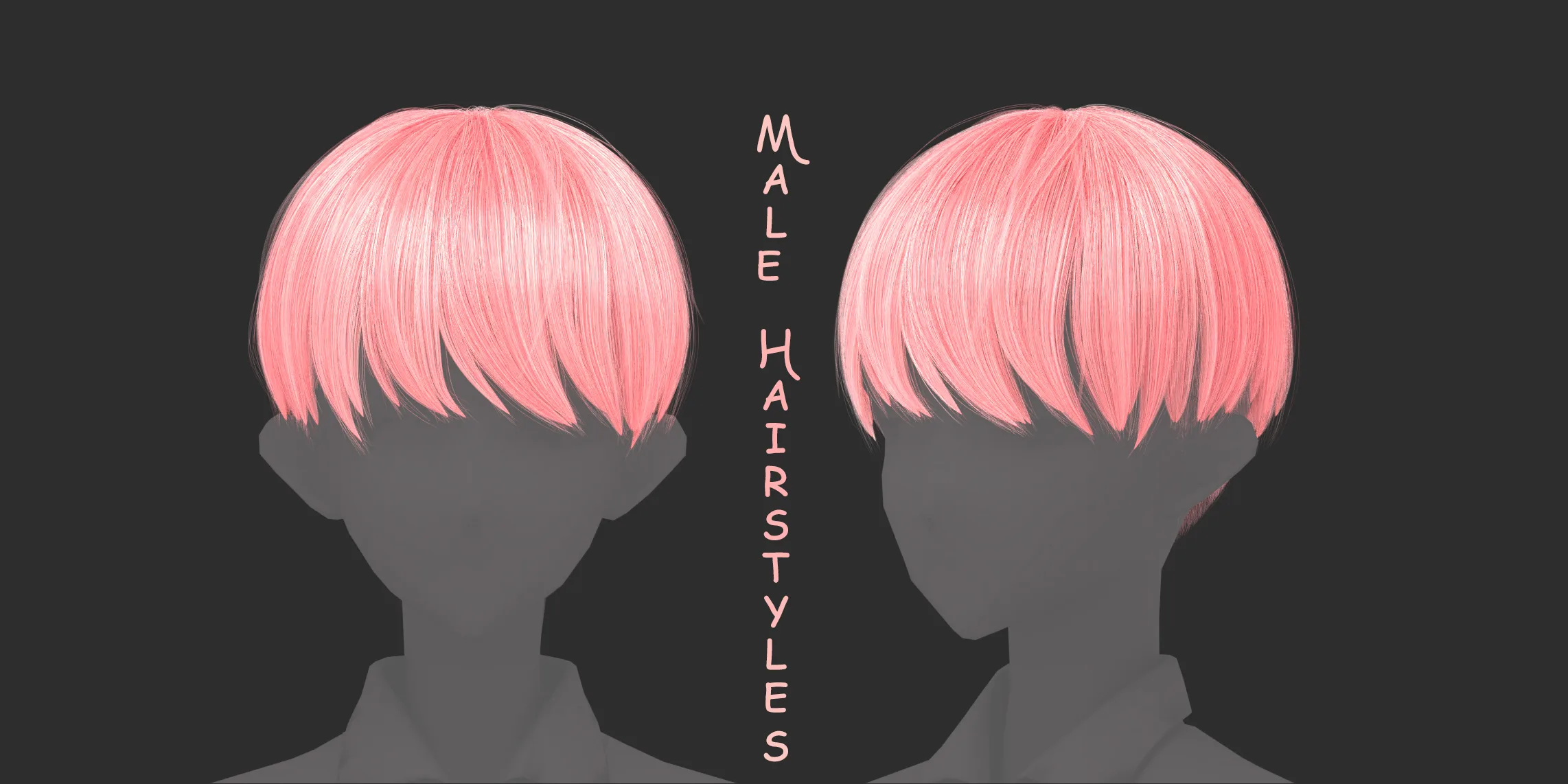 Anime Boy Hairstyles Pack (.Blend Files)