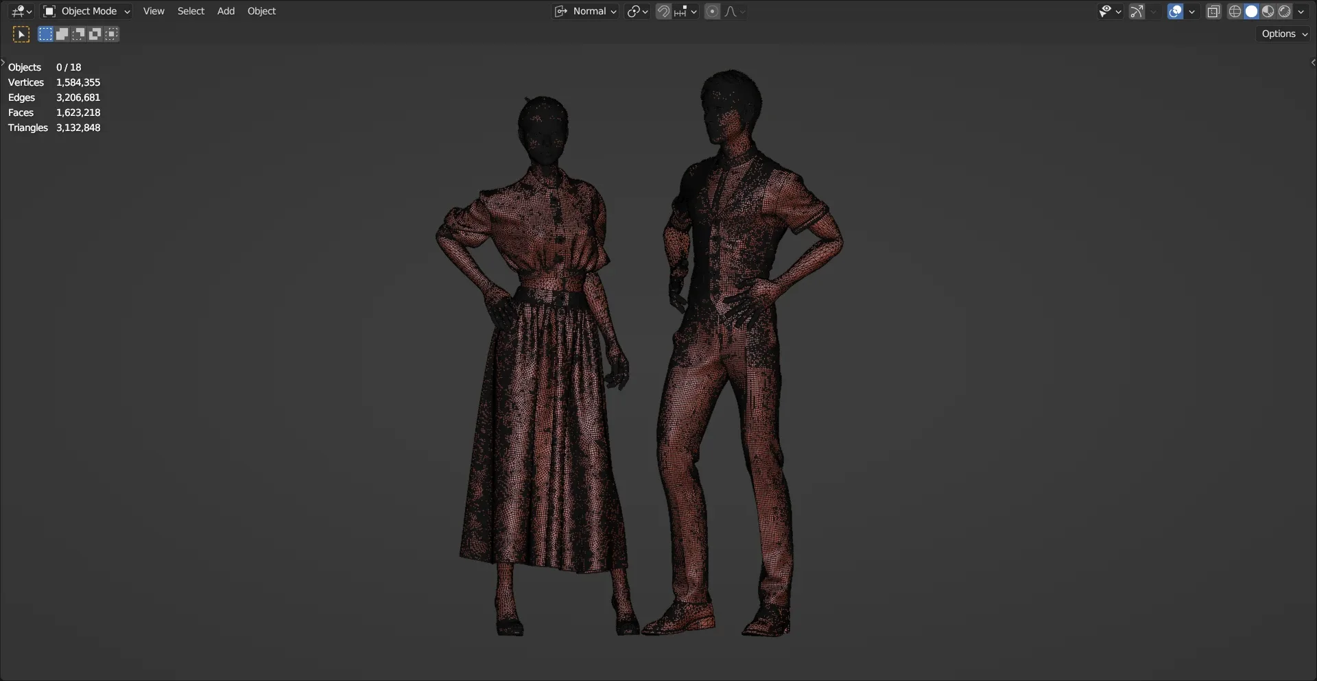 Woman And Man Outfit Set