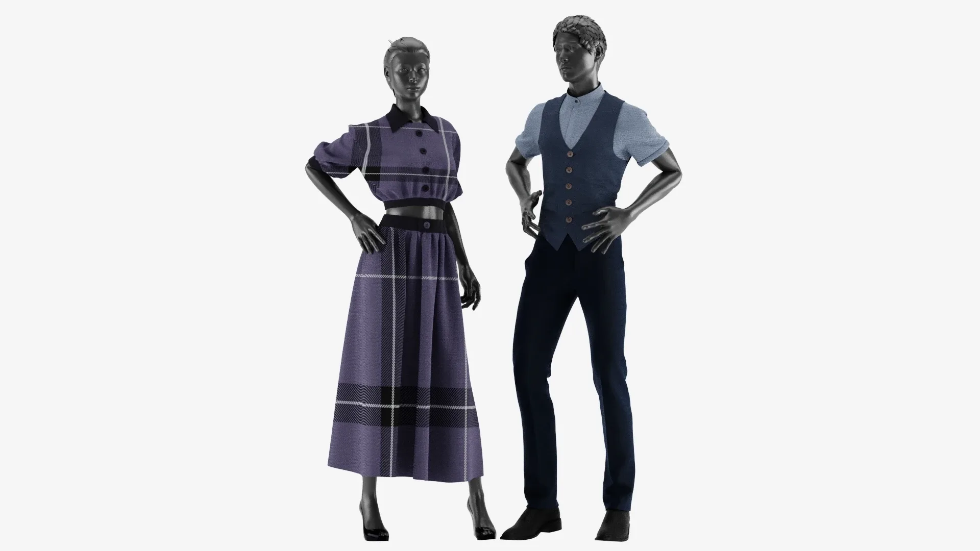 Woman And Man Outfit Set