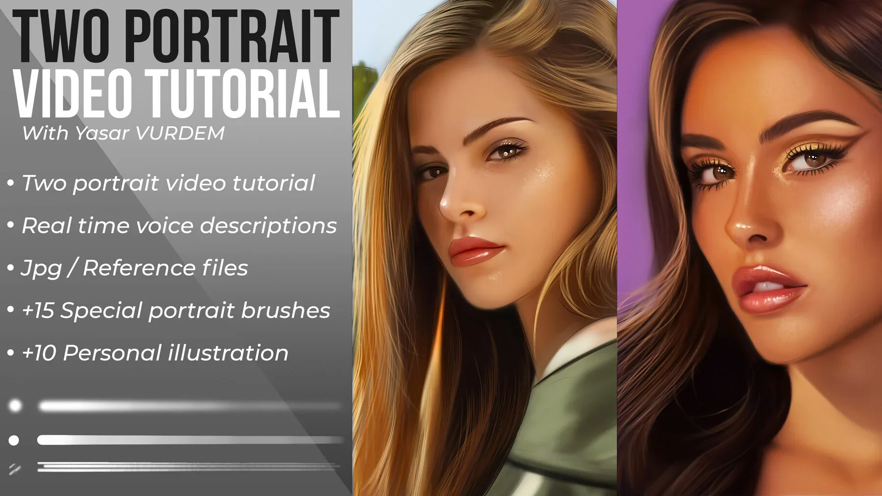 Two - Portrait video tutorial bundle