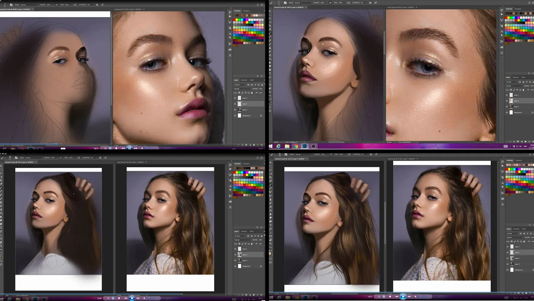 Four - Portrait video tutorial bundle