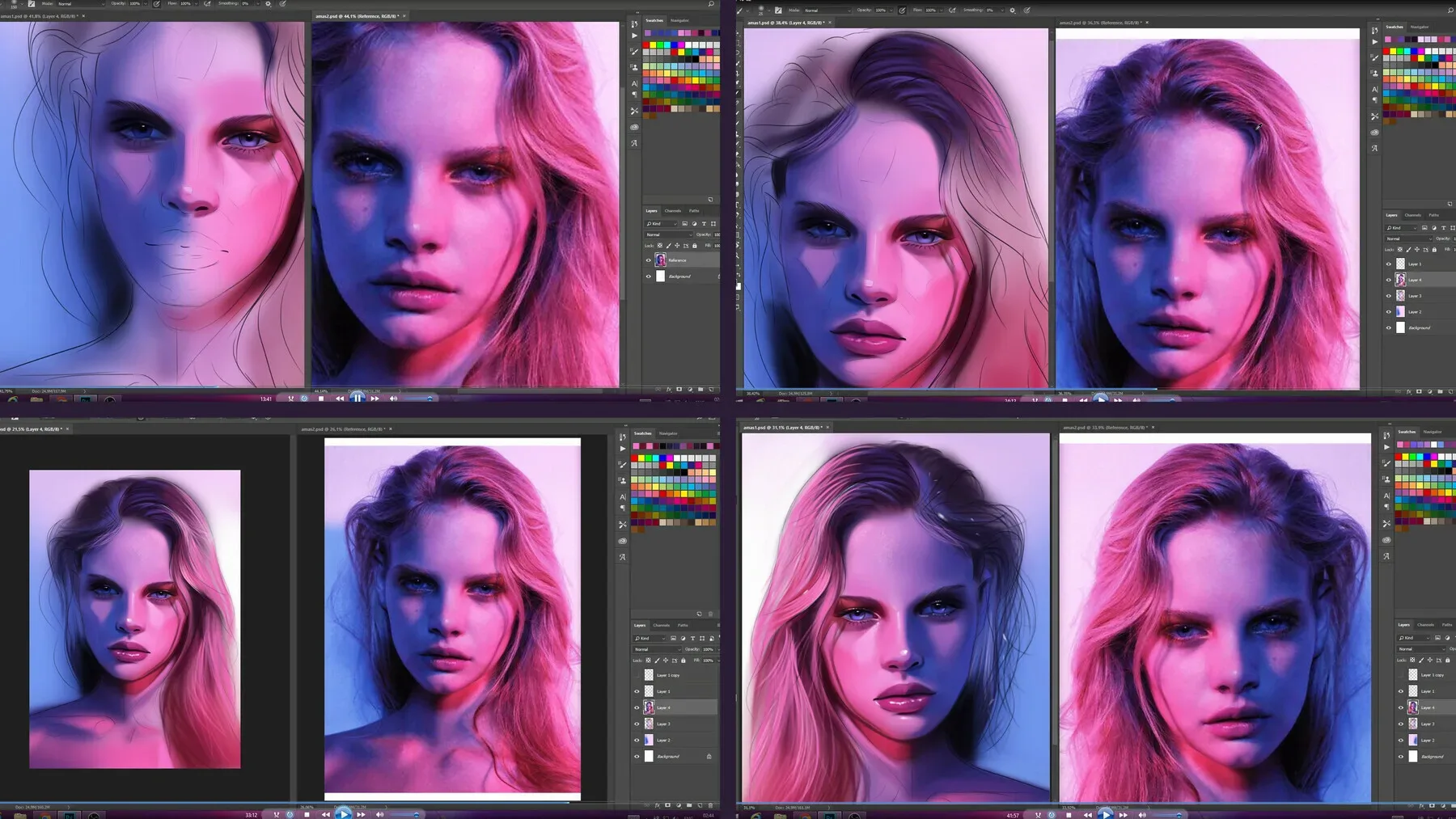 Four - Portrait video tutorial bundle