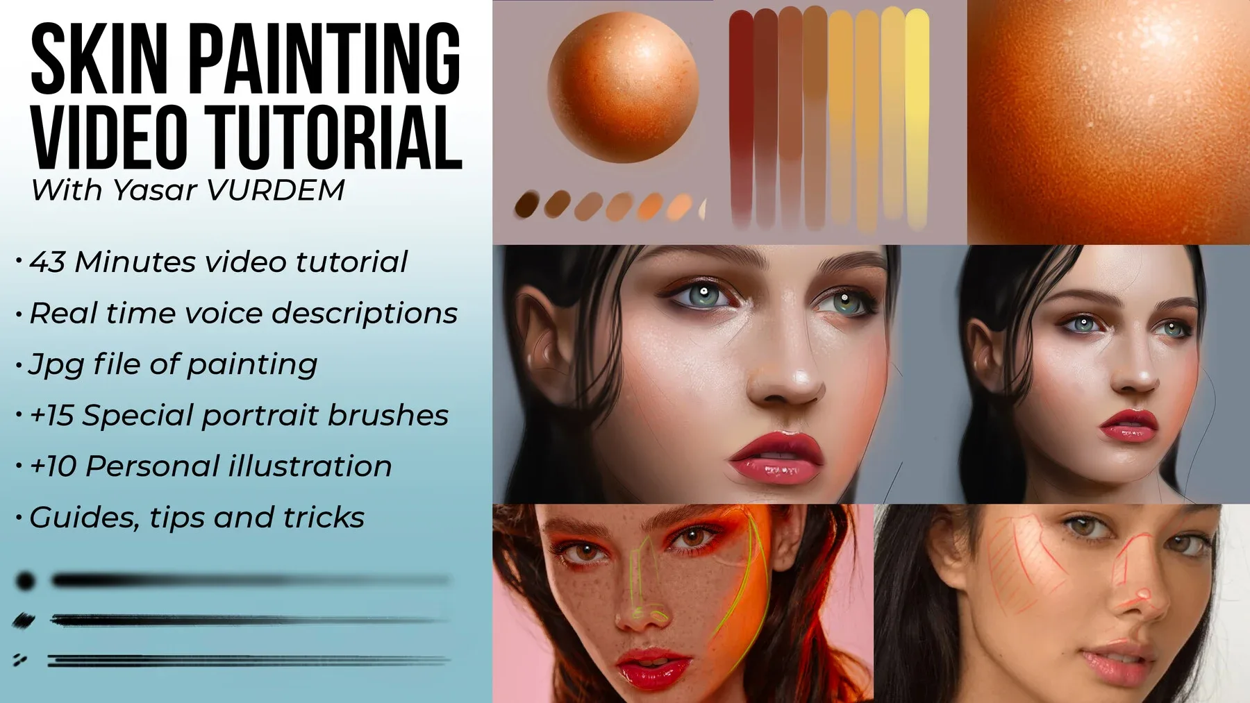 Skin Painting in Photoshop Video Tutorial