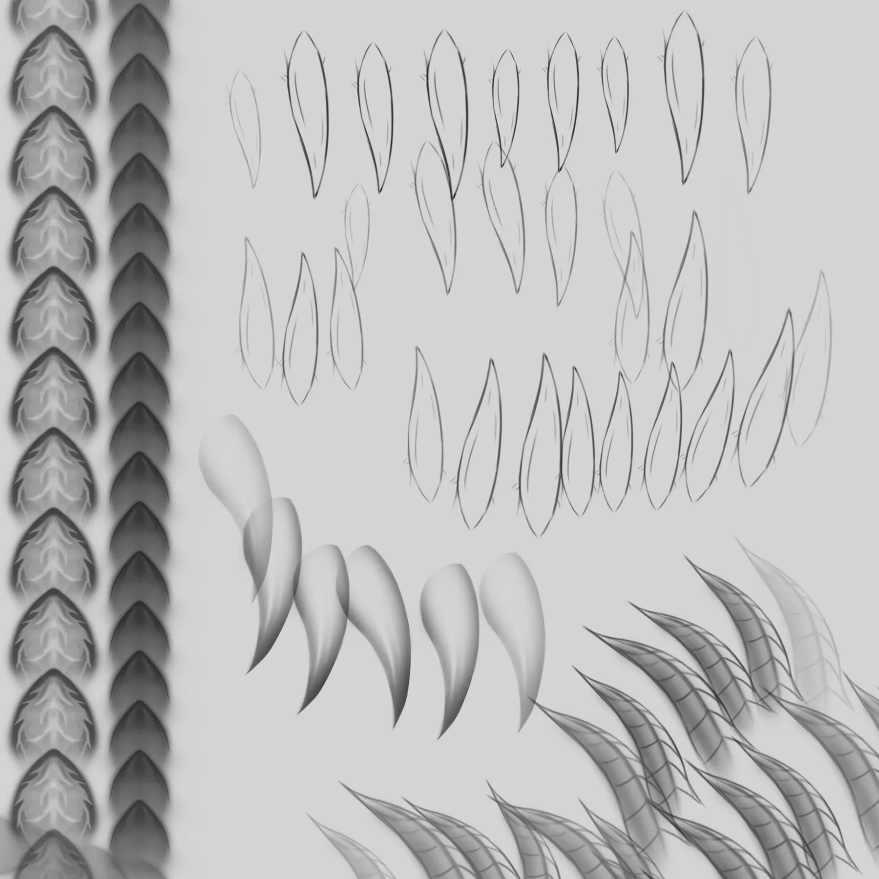 Dragon Brushes for Photoshop and Procreate