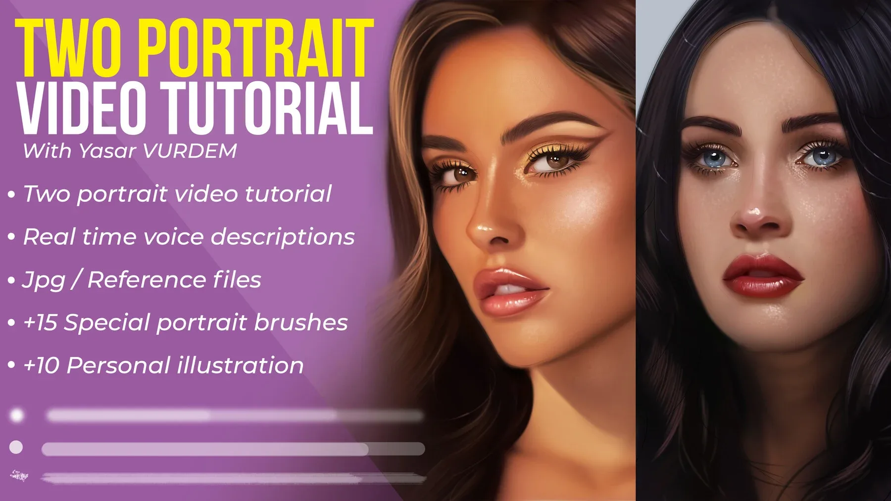 Two - Portrait video tutorial bundle