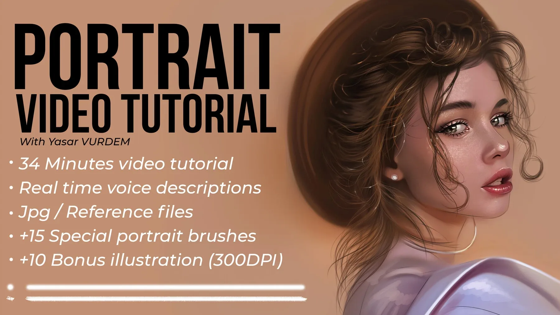 Portrait Painting in Photoshop Video Tutorial