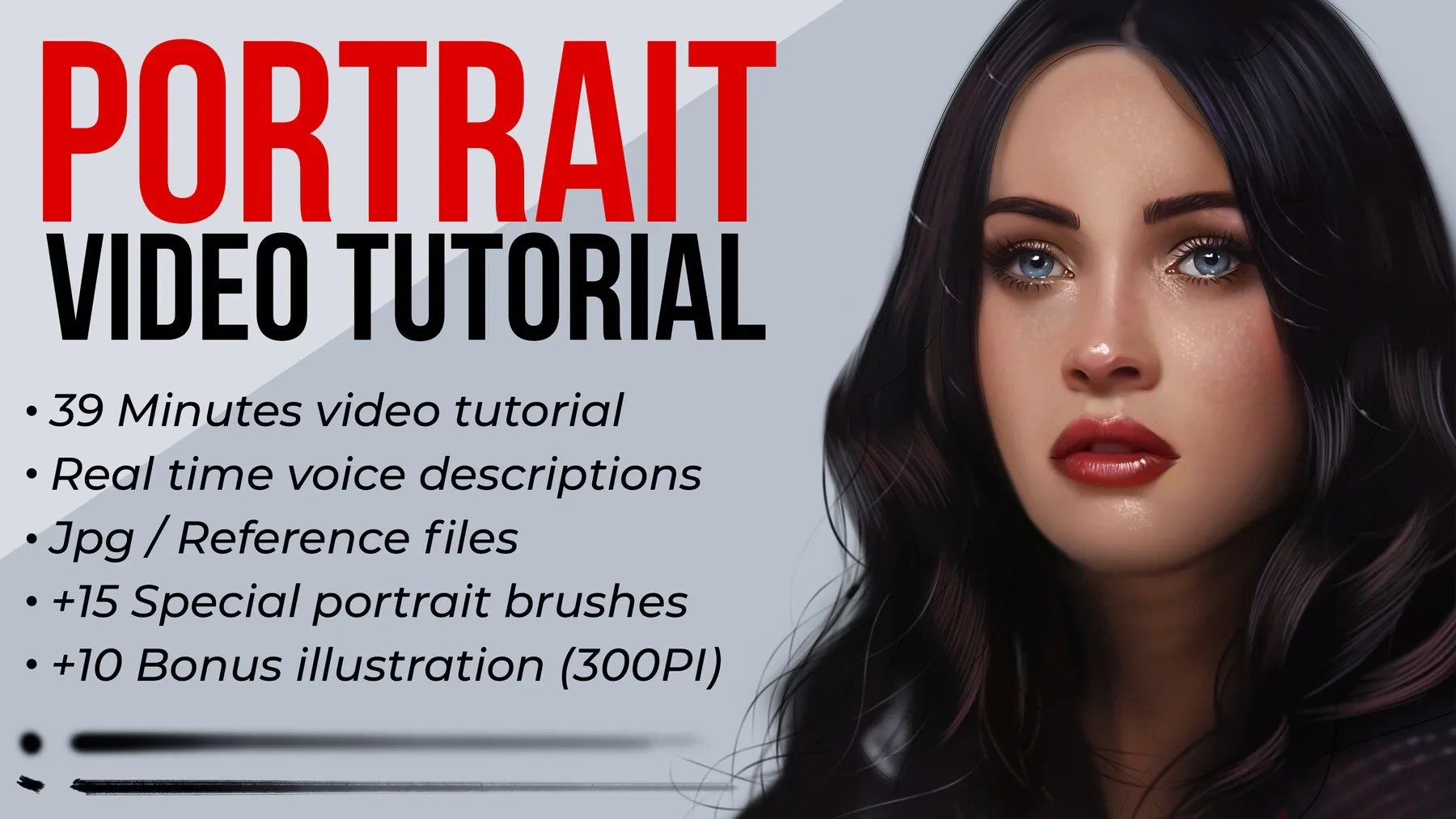 Portrait Painting in Photoshop Video Tutorial