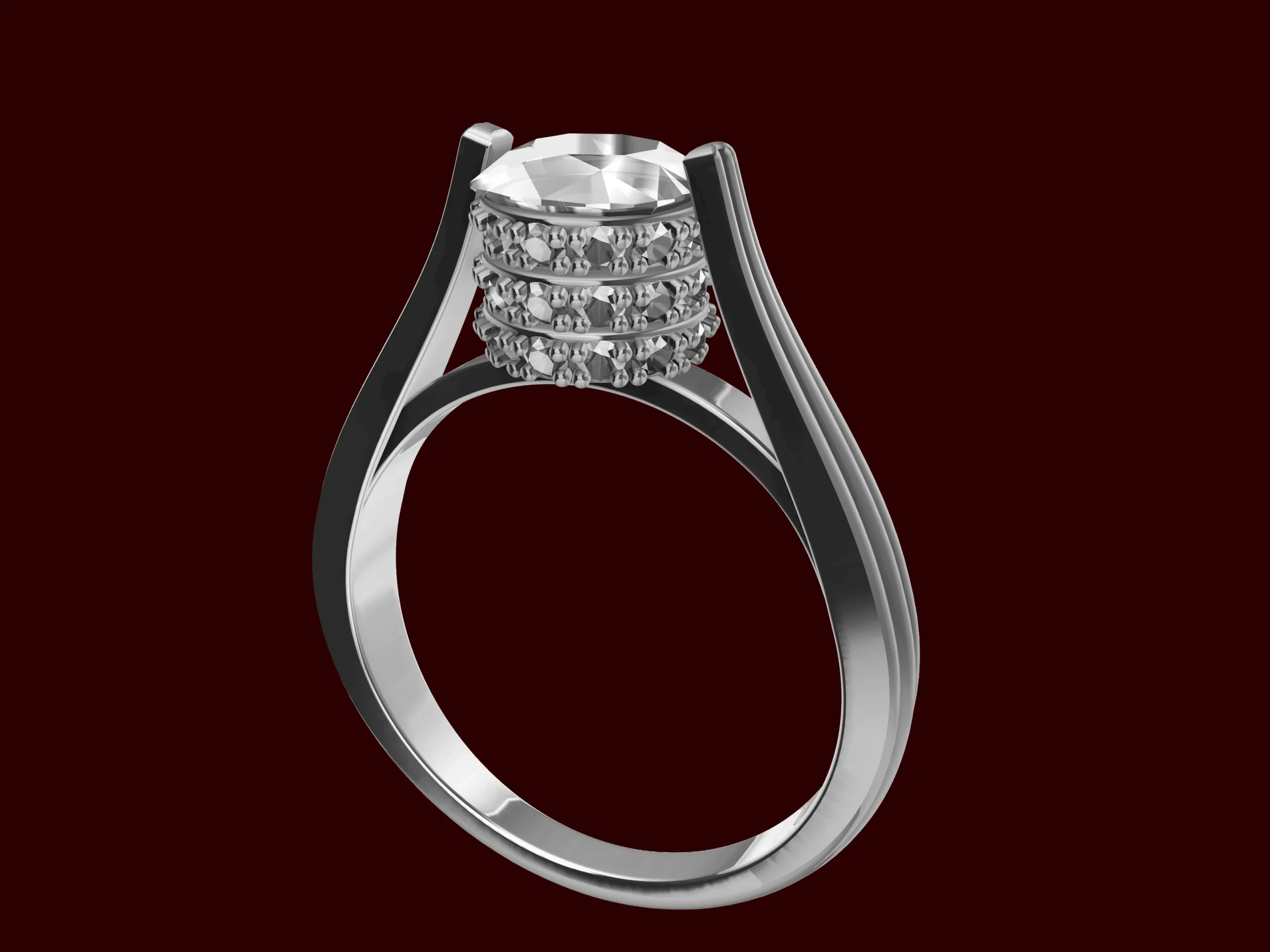 Designer Engagement Cathedral Ring