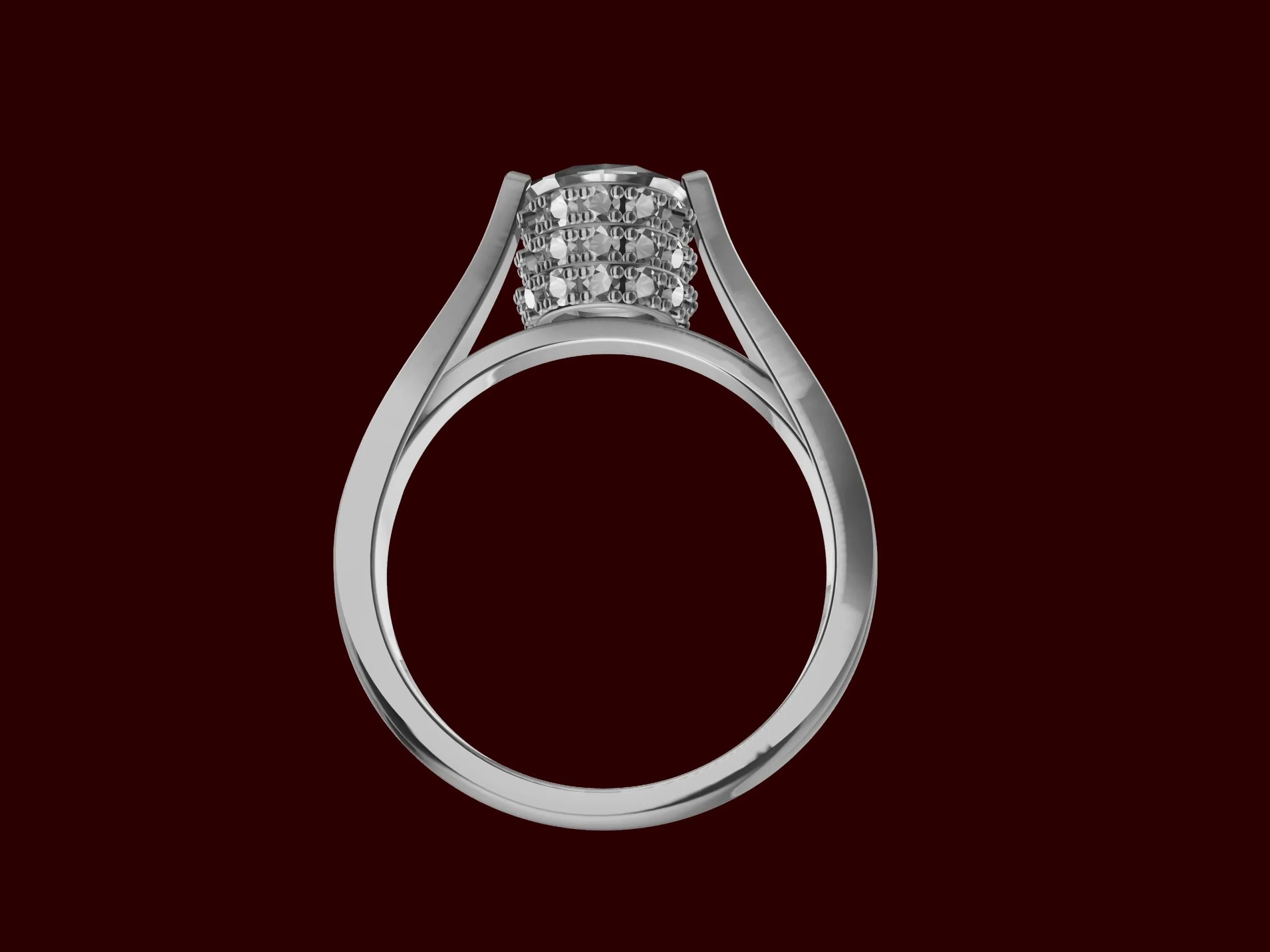 Designer Engagement Cathedral Ring