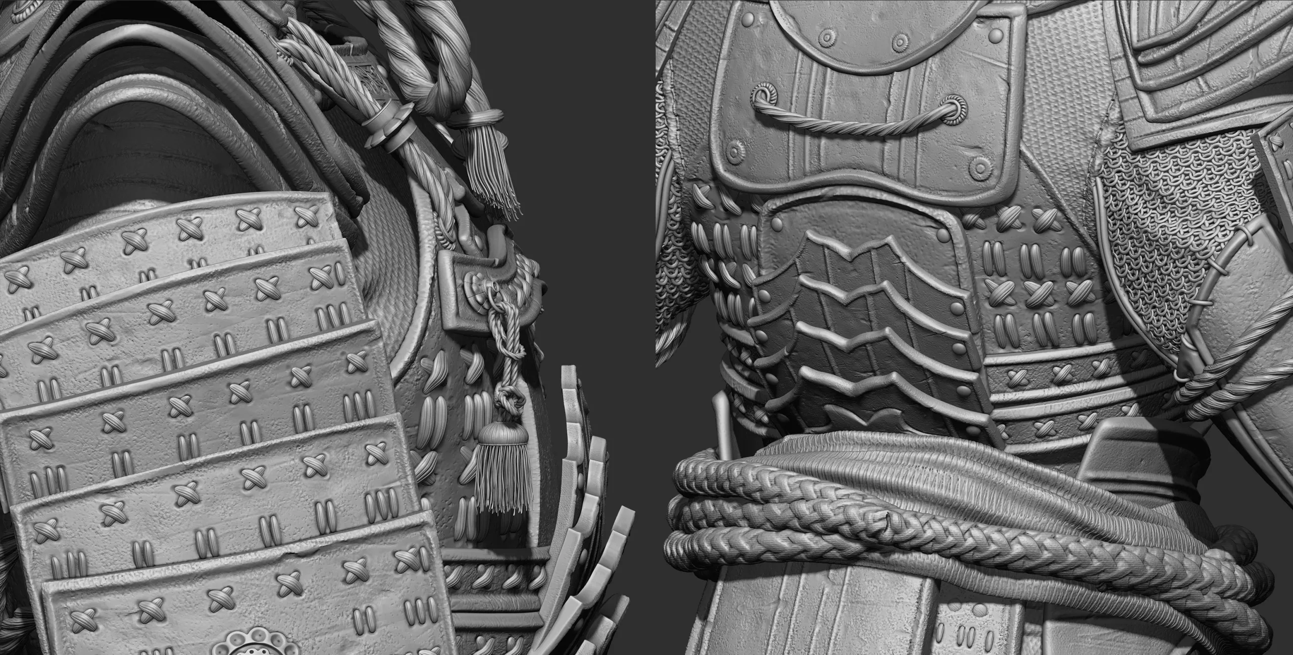 Samurai Character Sculpting Tutorial in Zbrush 2019 Highpoly