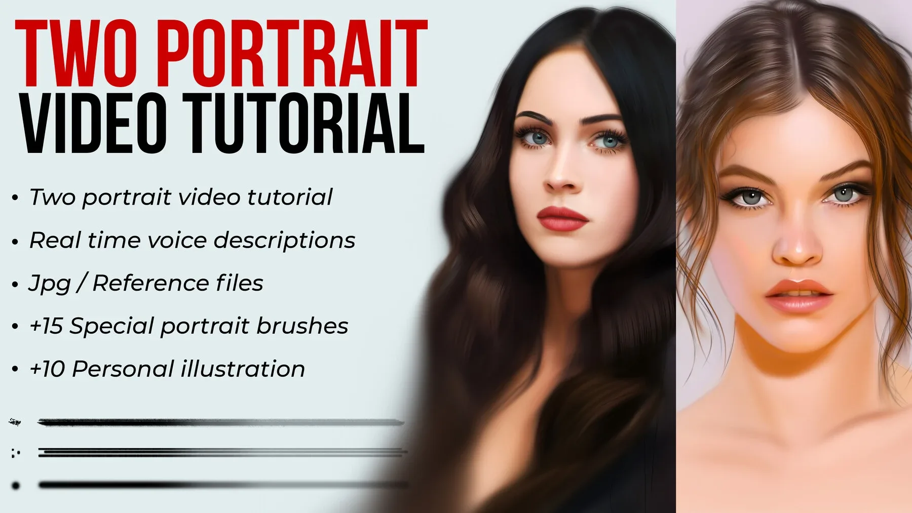 Two - Portrait video tutorial bundle