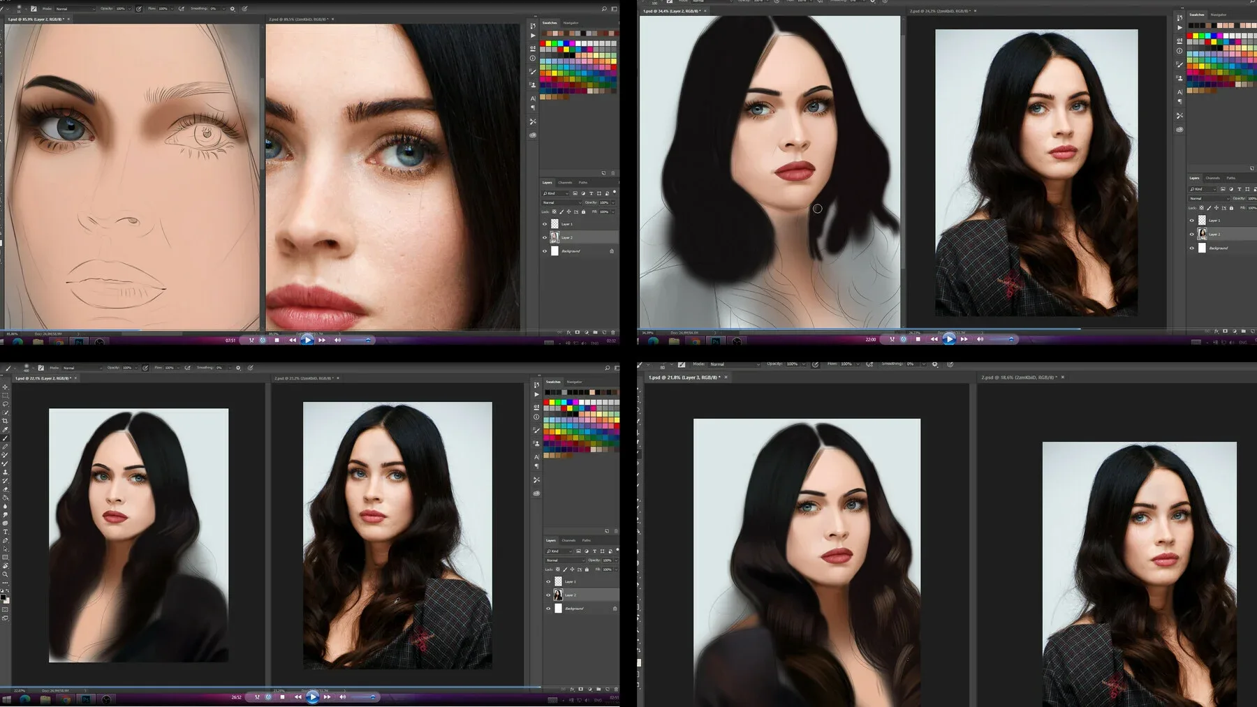 Two - Portrait video tutorial bundle