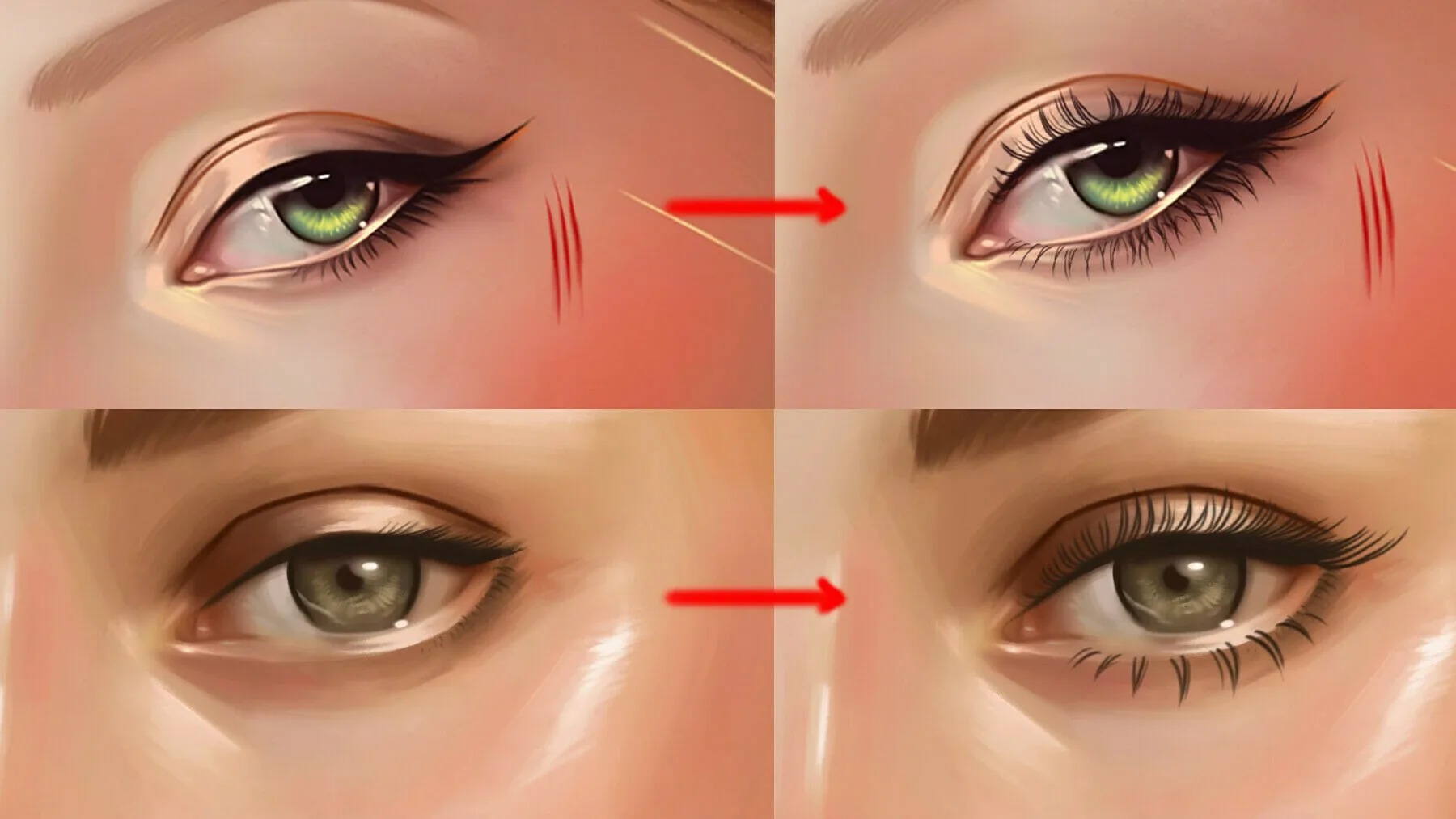 Eyelash/Eyebrow Brushes for Photoshop