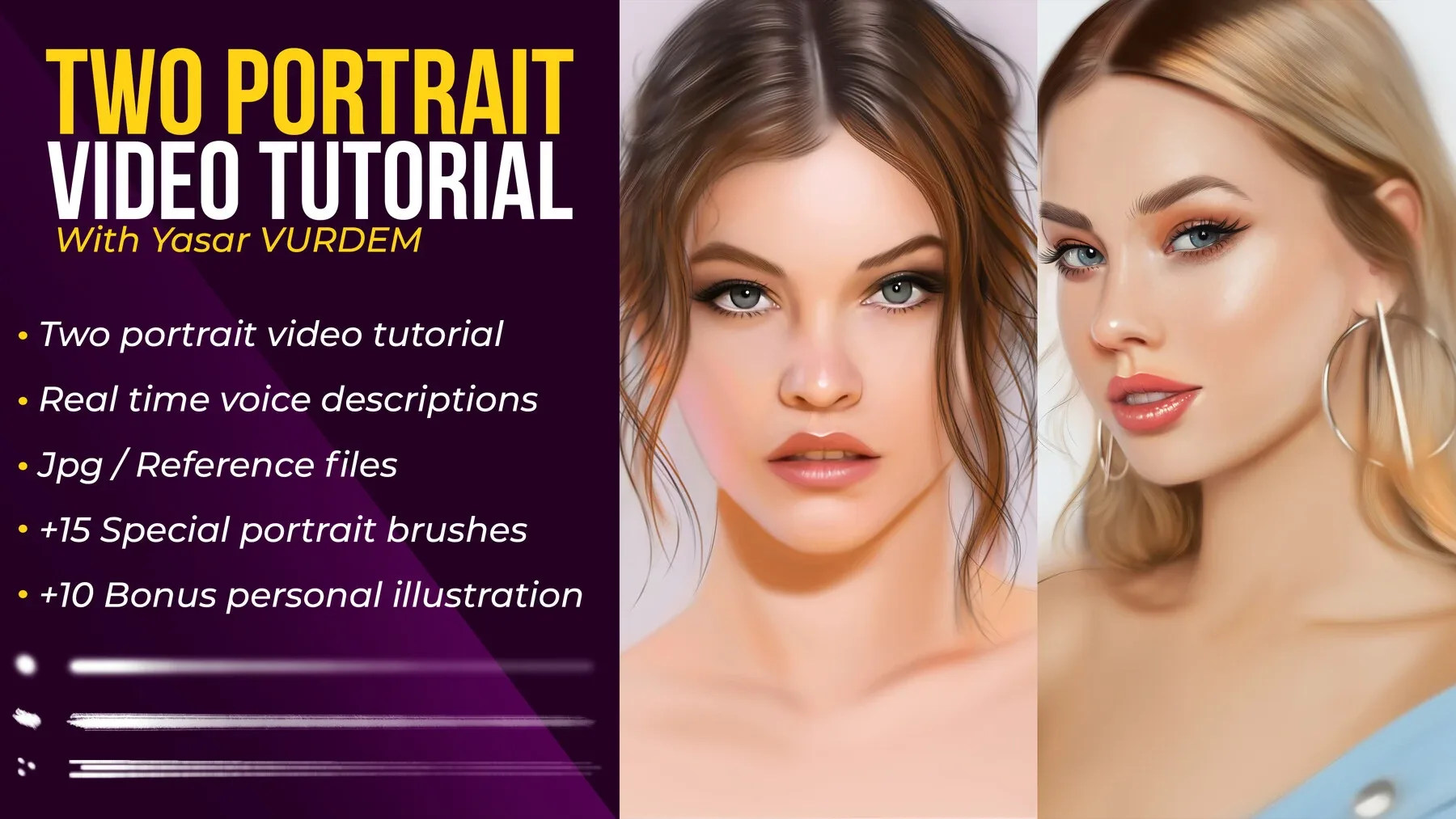 Two - Portrait video tutorial bundle