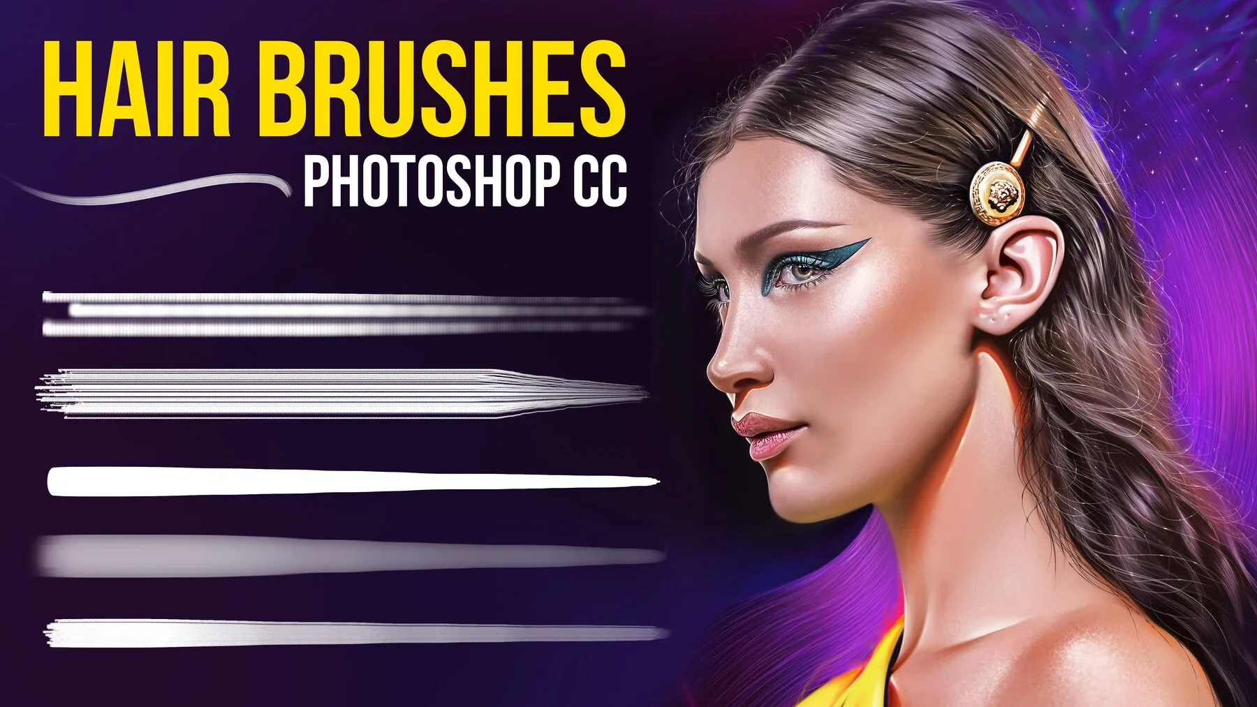 Hair Brushes for Photoshop