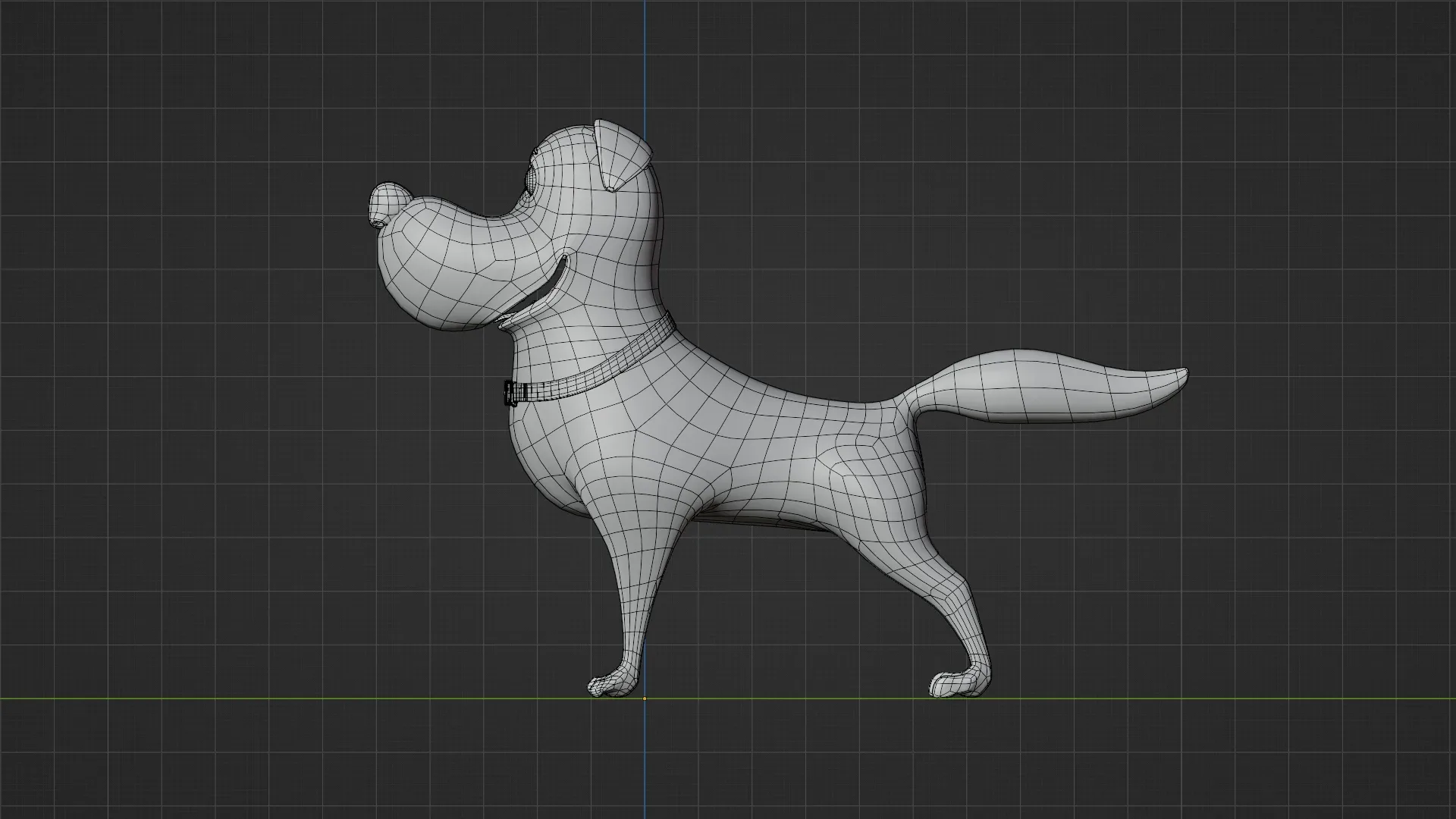 Golden retriever - A cartoon dog rigged animal 3d model for Blender