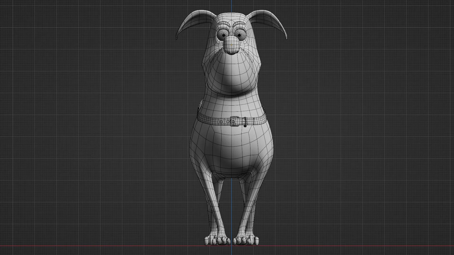 Golden retriever - A cartoon dog rigged animal 3d model for Blender