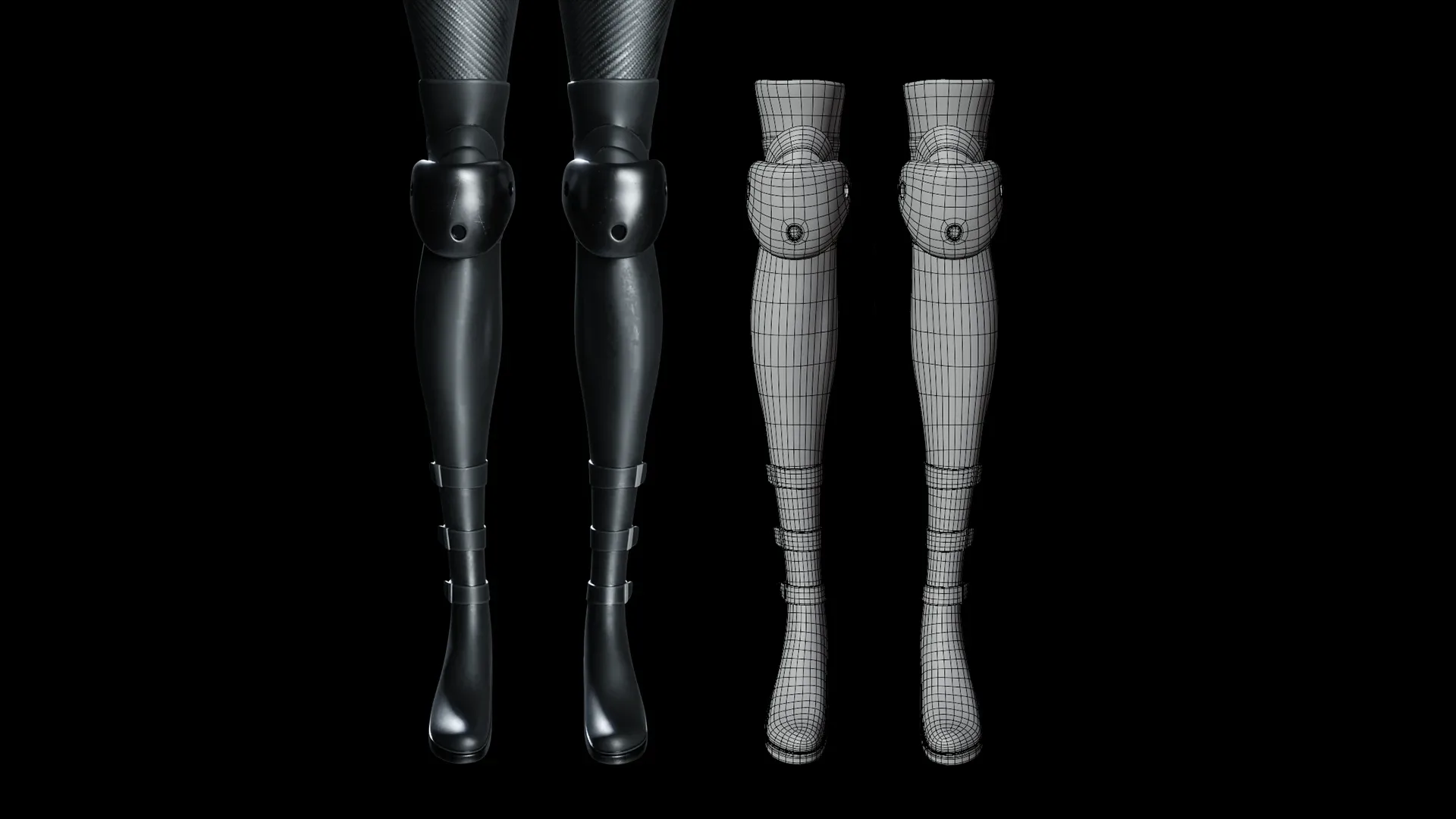 Super heroine model - stylized female rigged character for blender