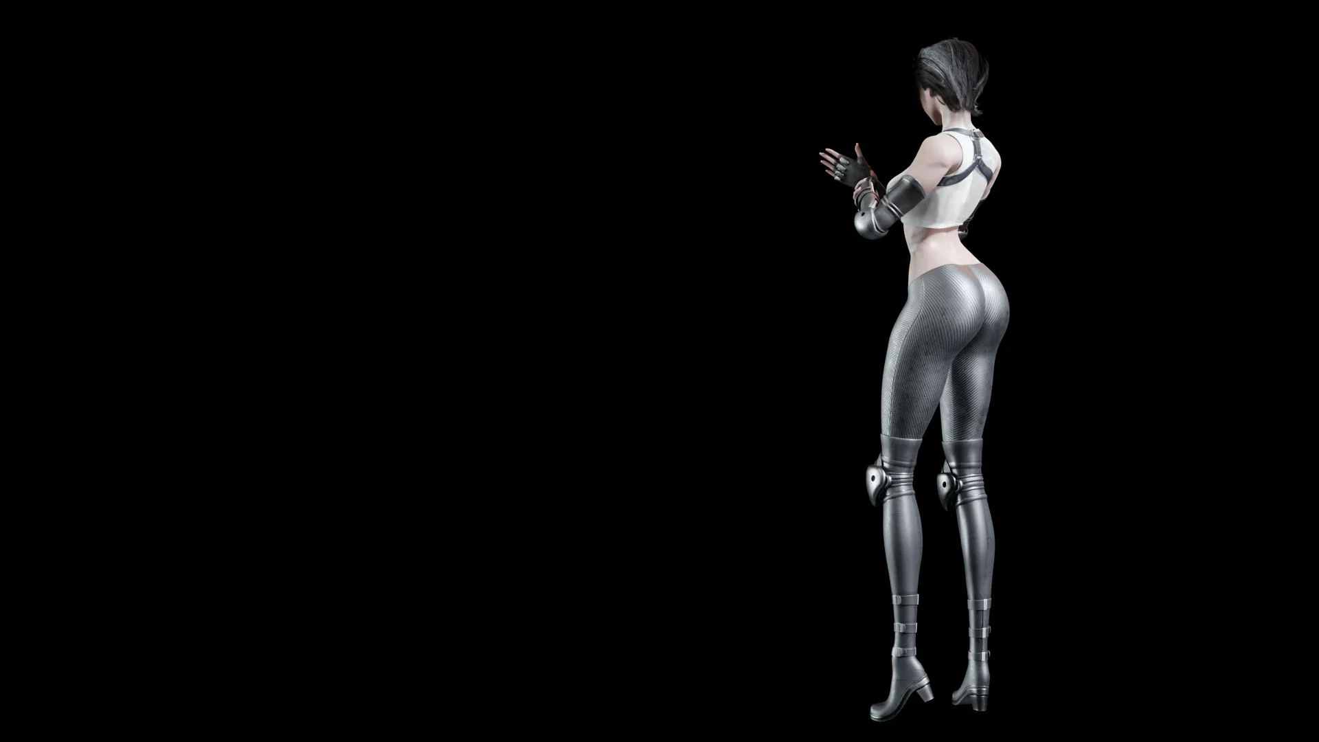 Super heroine model - stylized female rigged character for blender