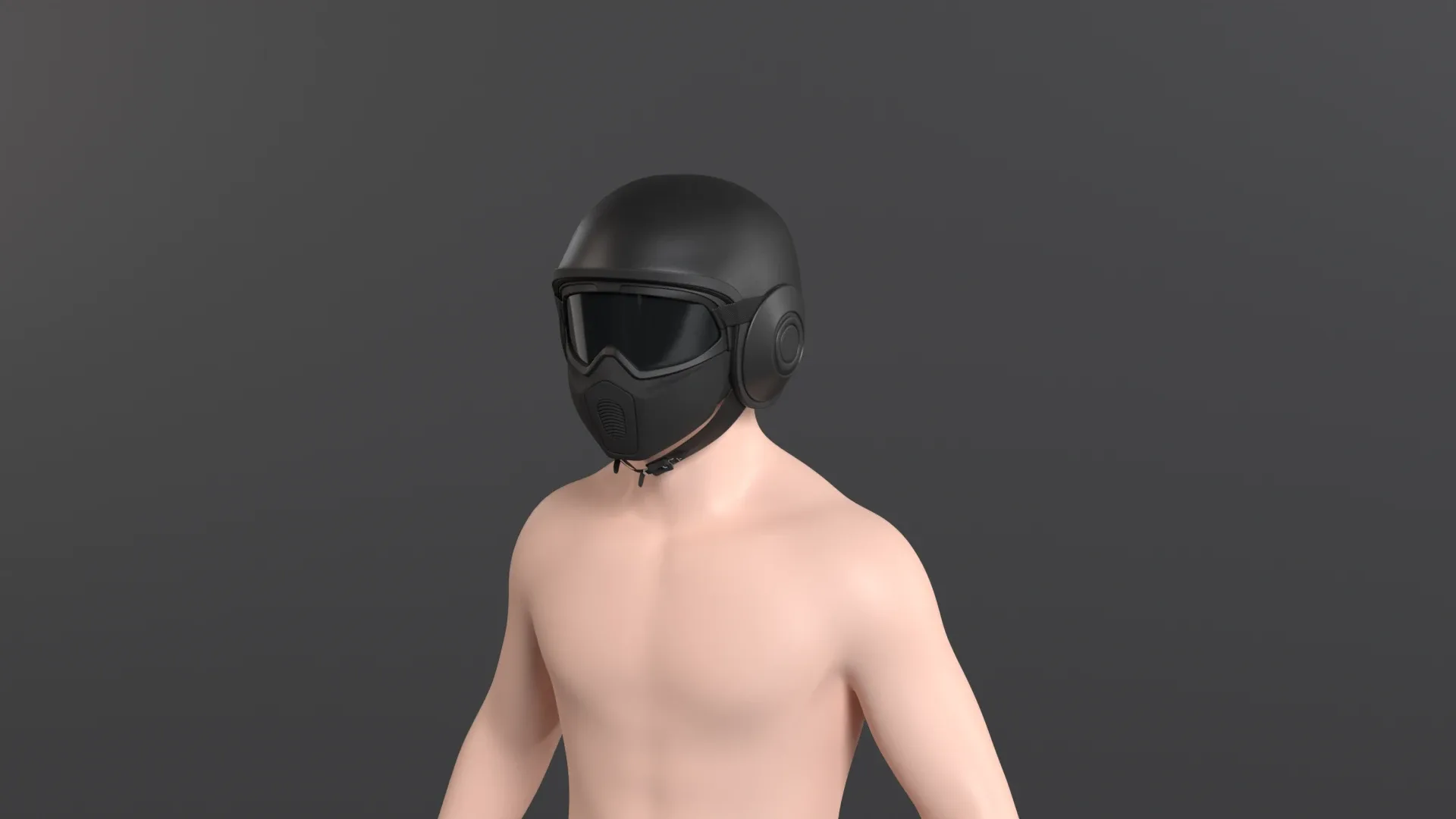 Motorcycle helmet - Shark raw motorcycle gear, A helmet 3d model for production